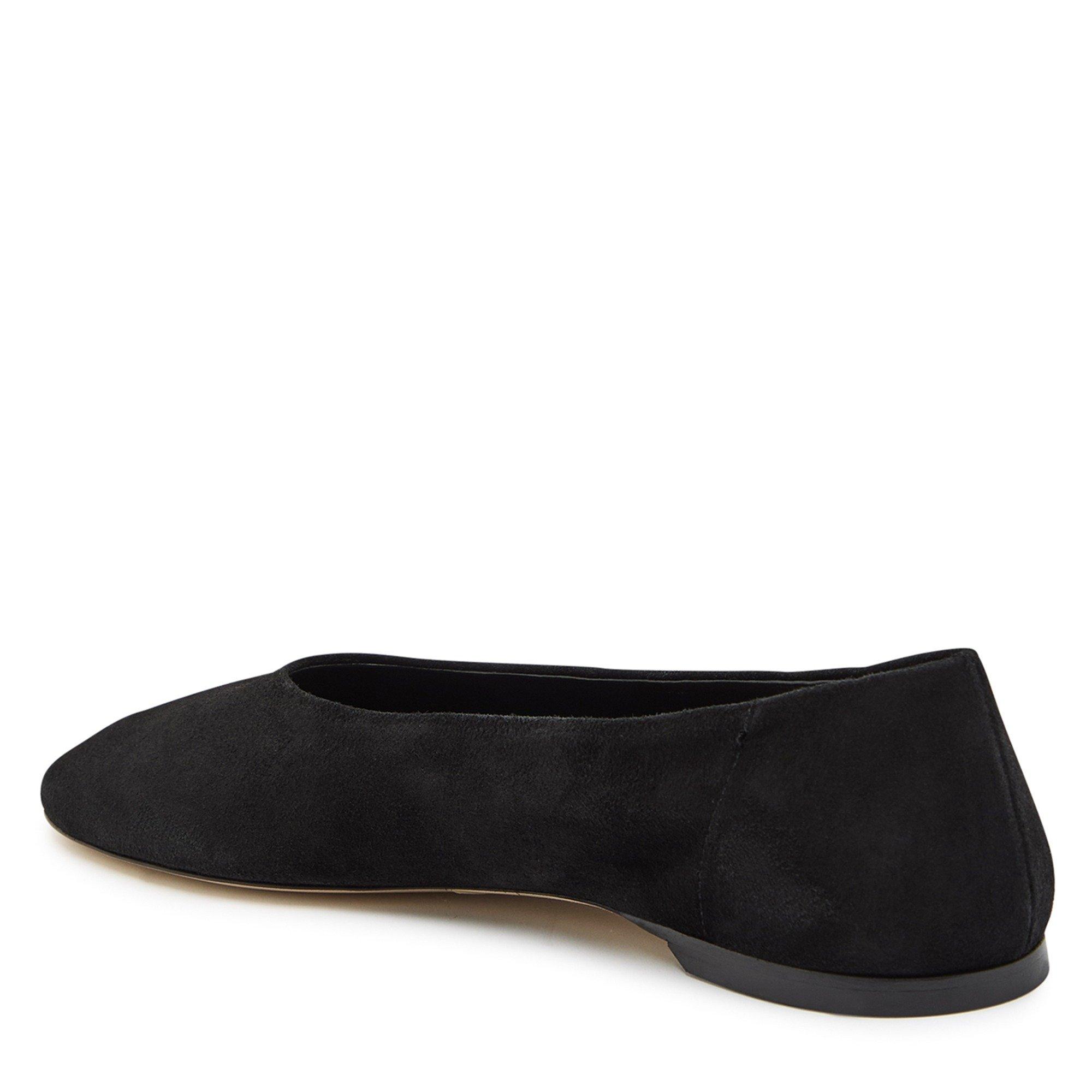 BLACK - Toteme - Women's Suede Slip-On Ballet Pumps - 2