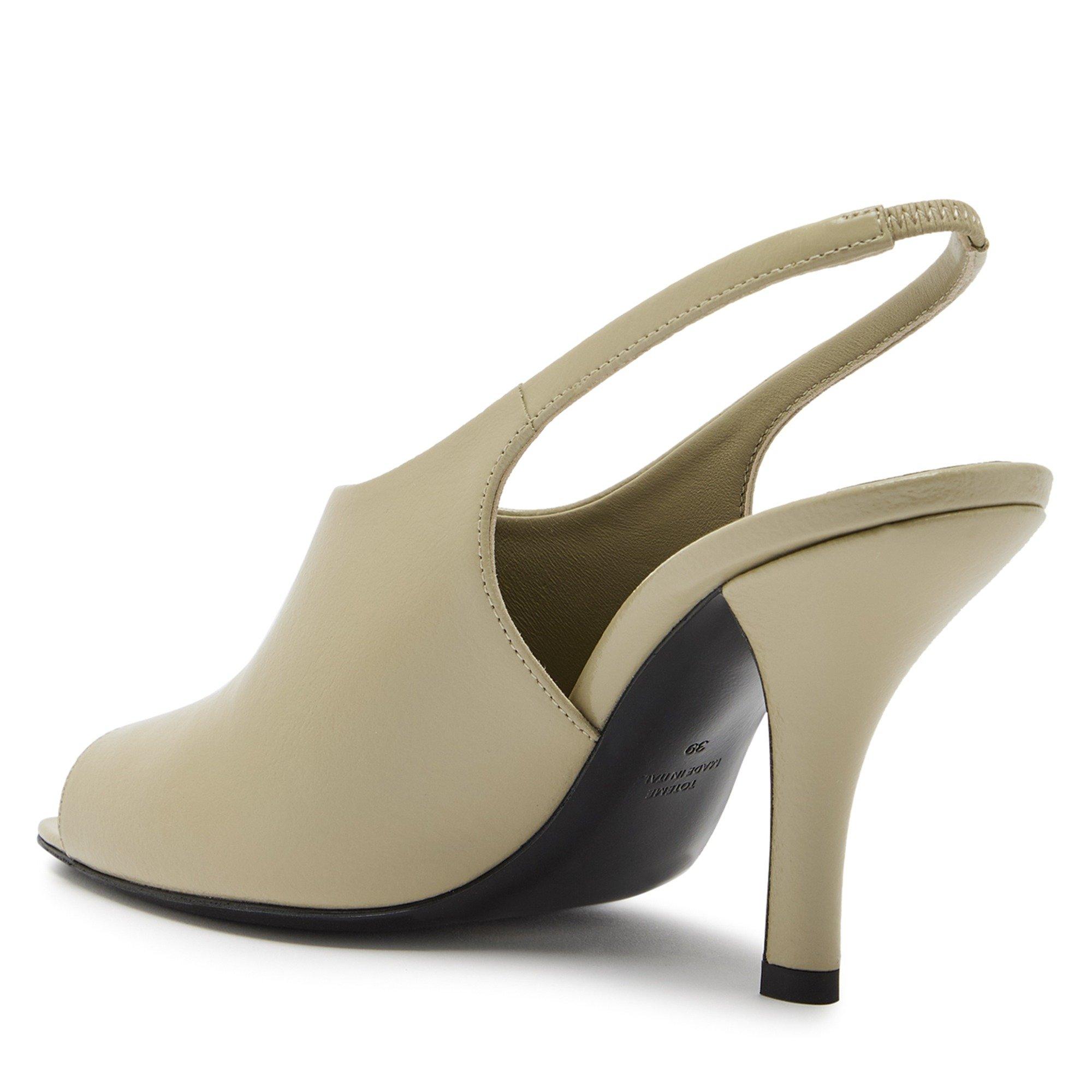 CREAM - Toteme - Contour naplack slingbacks - 2