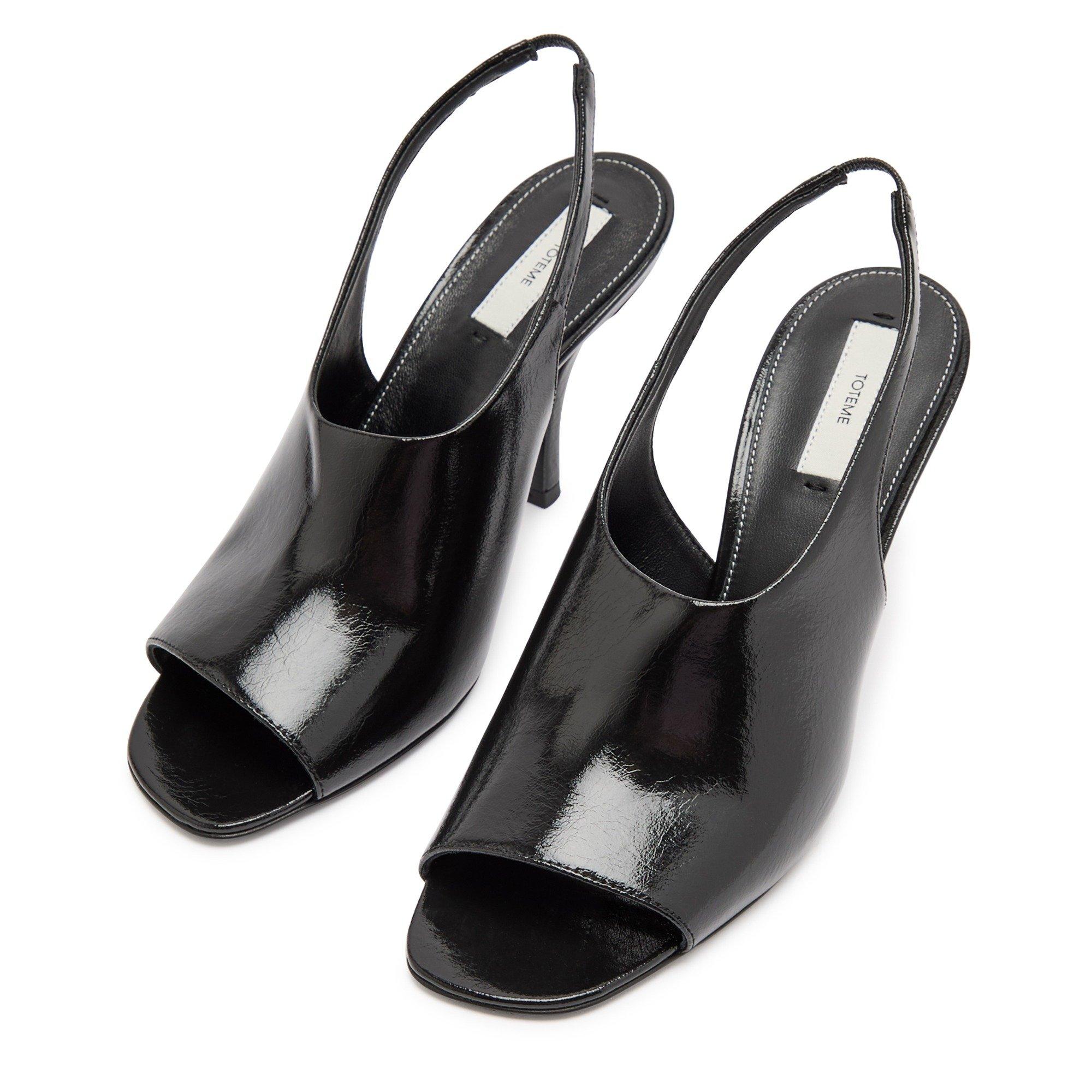 BLACK - Toteme - Contour Naplack Slingbacks - 3