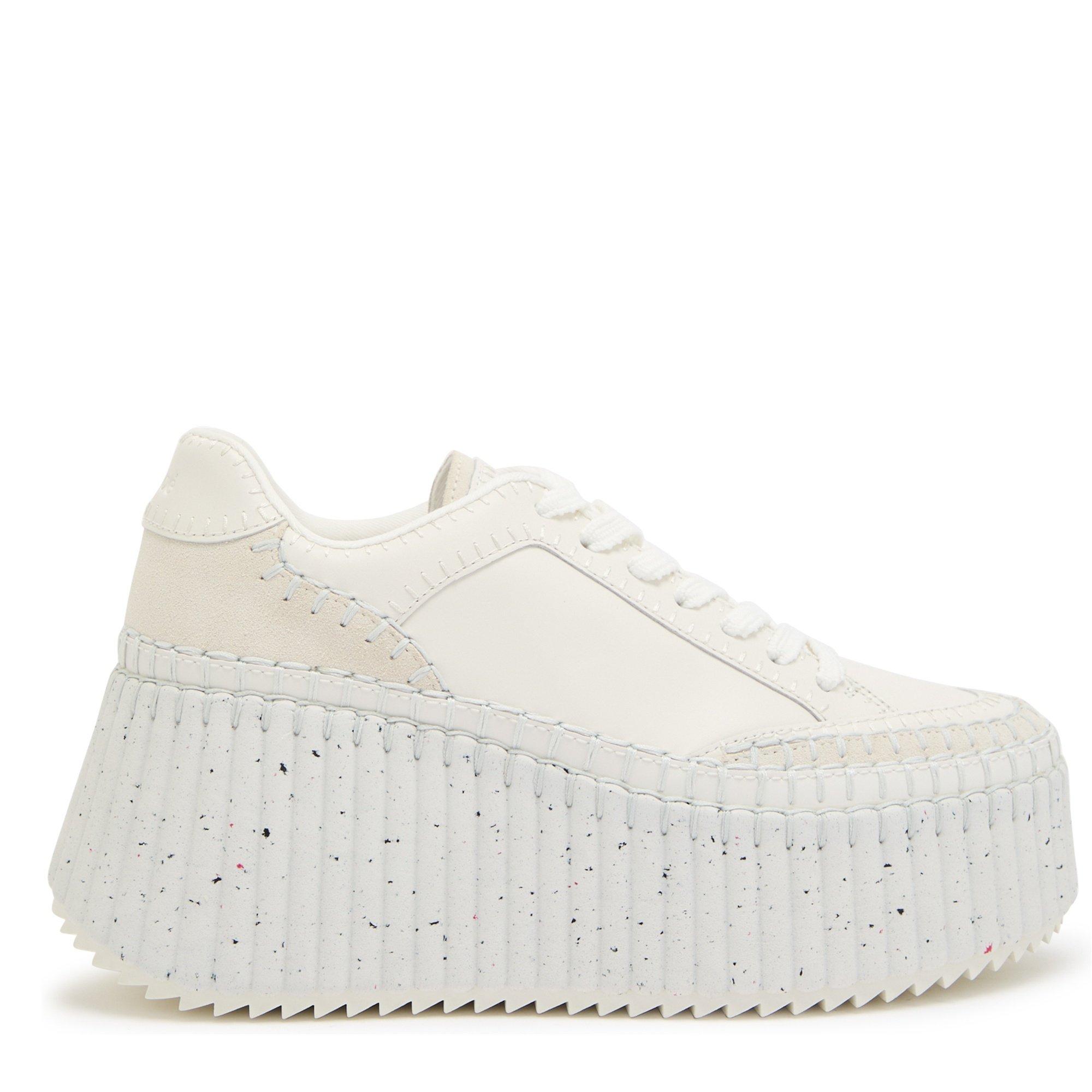 Chloe Women's Nama Leather Platform Trainers