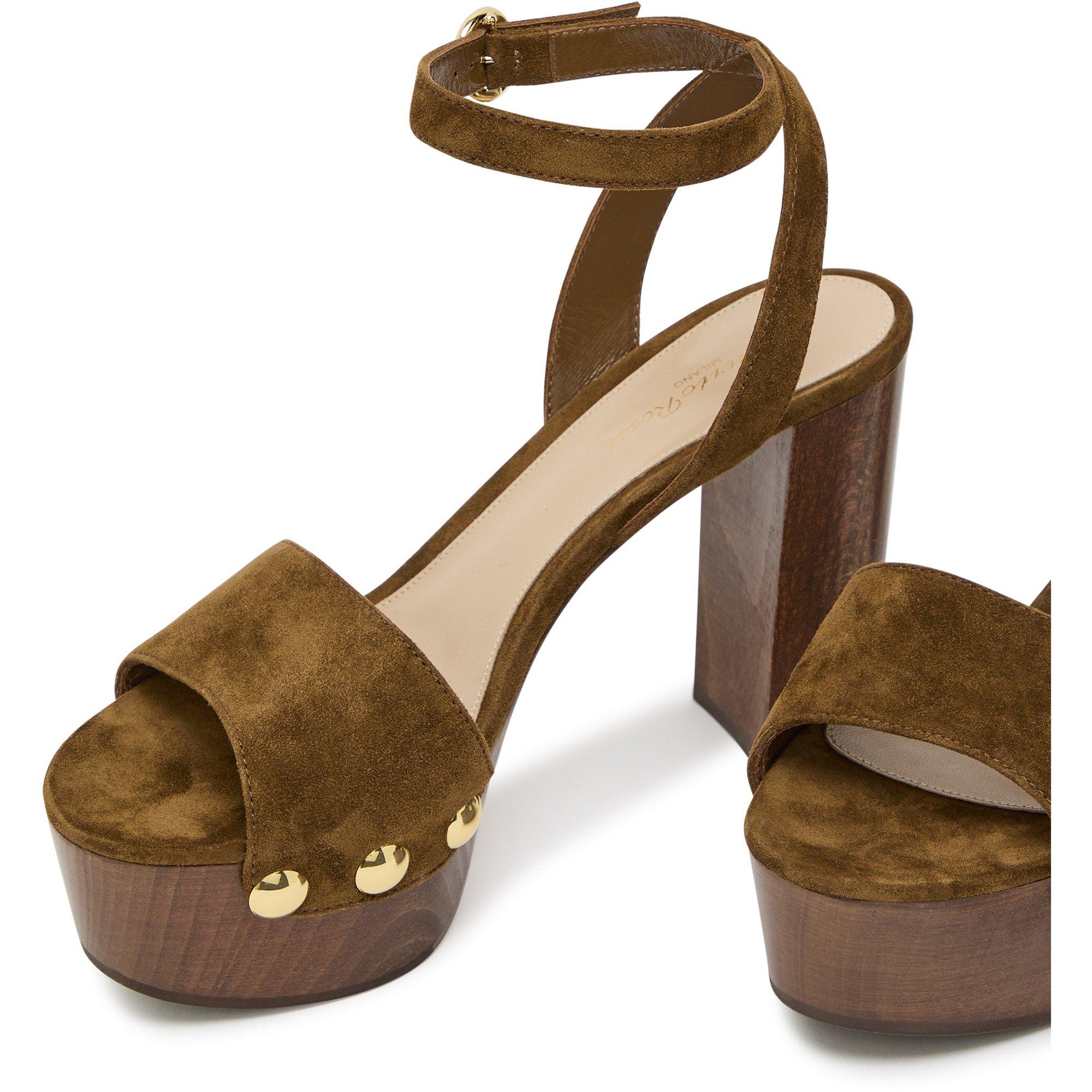 BROWN - Gianvito Rossi - G32753 CAMOSCIO - 3