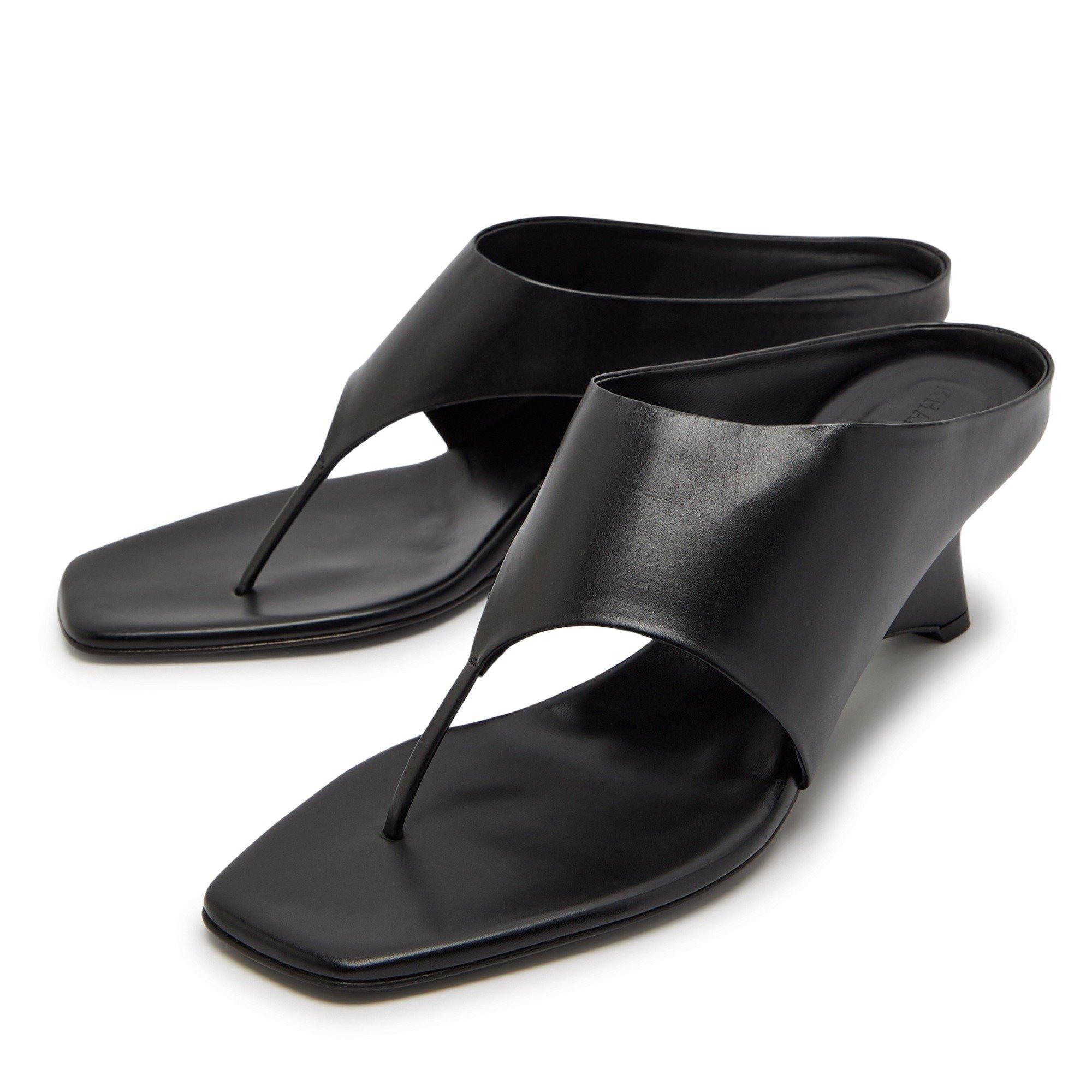 BLACK - Khaite - Women's Marlow Mule 55 Leather - 3