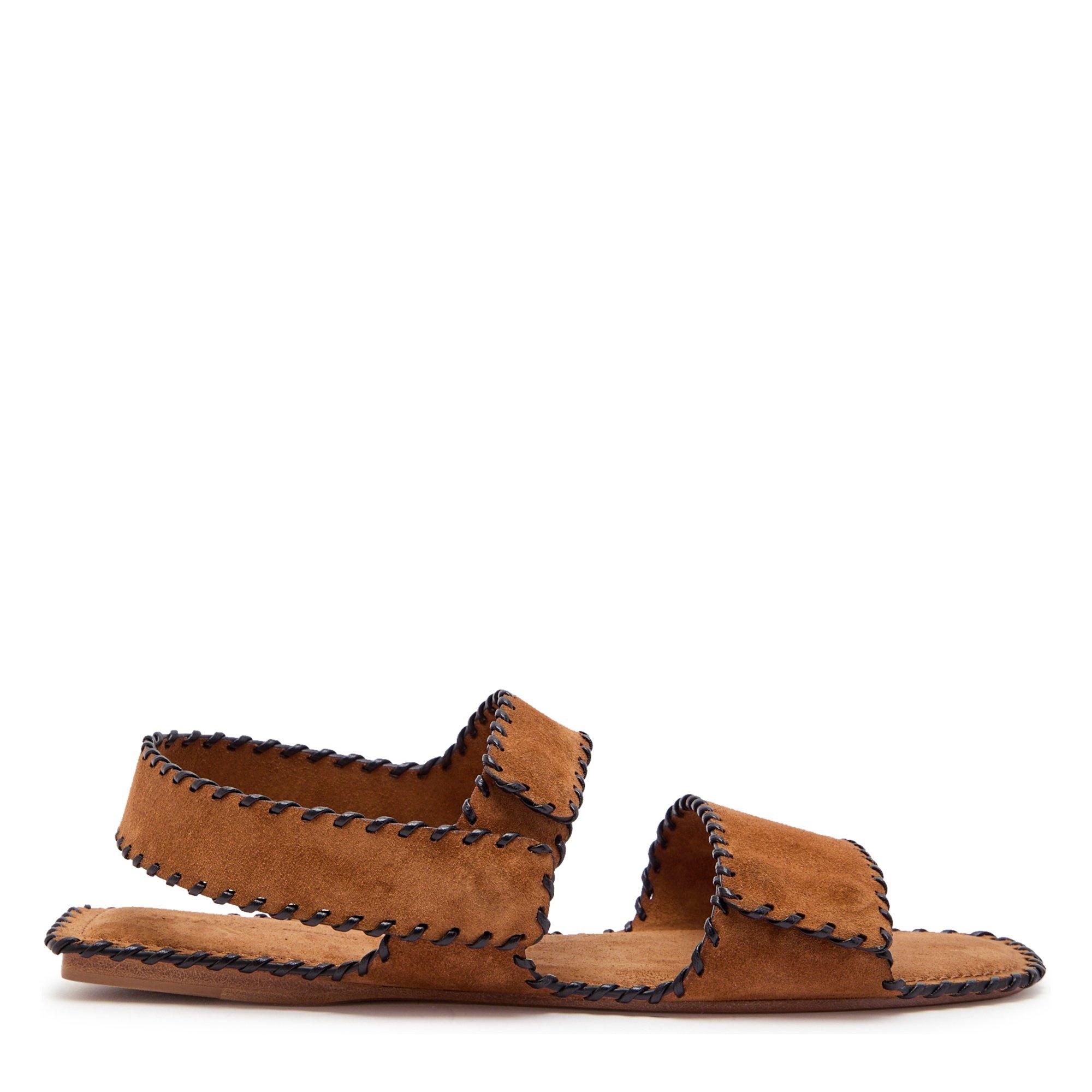 BROWN - Khaite - BODEN WHIP STITCH FLAT