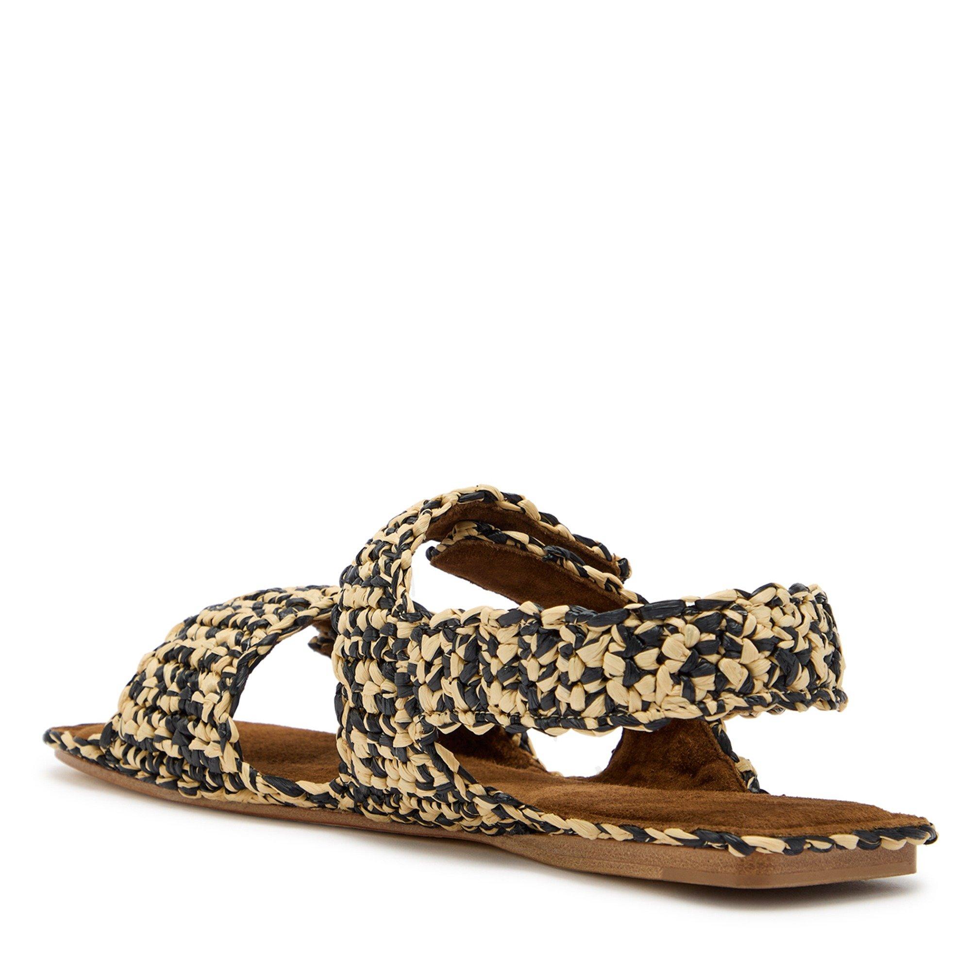 BLACK - Khaite - Women's Boden Raffia Flat Sandals - 2