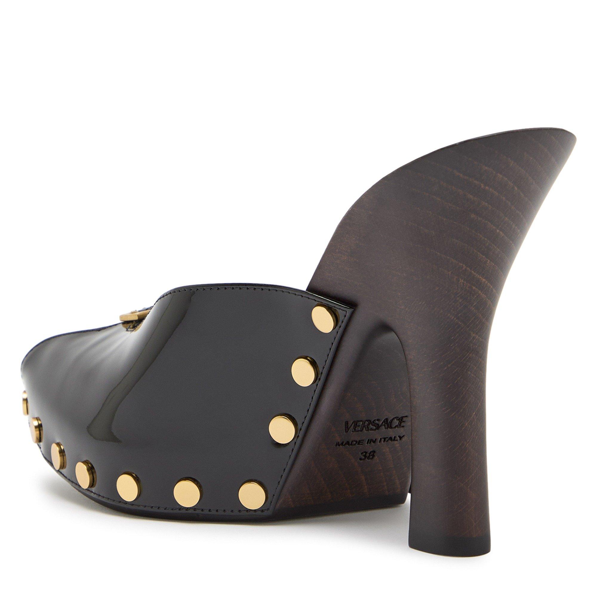 BLACK - Versace - CLOG T.105 PATENT CALF LEATHER - 2