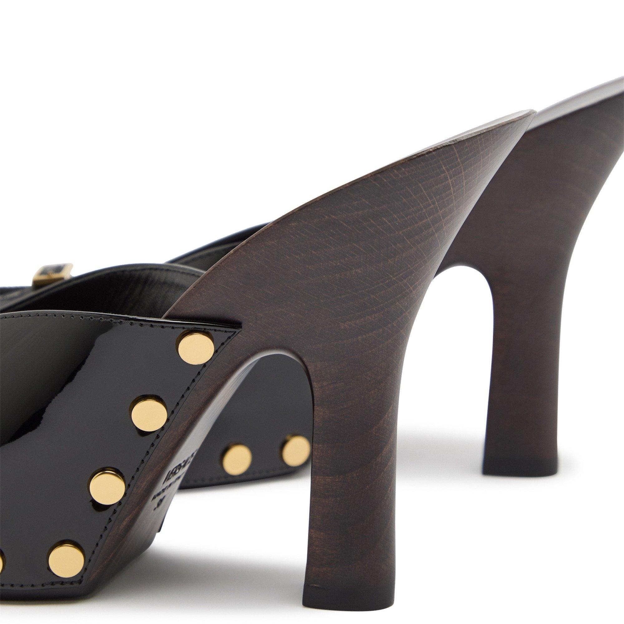 BLACK - Versace - CLOG T.105 PATENT CALF LEATHER - 4