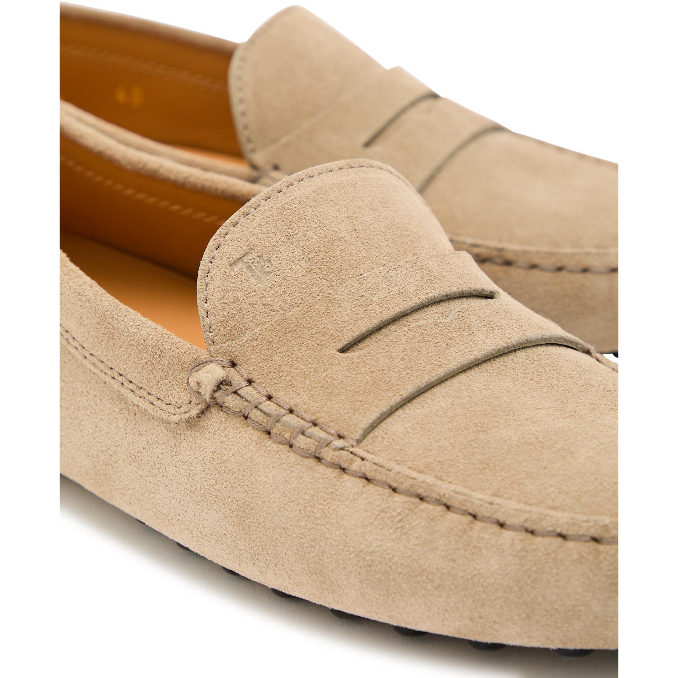 CAMEL - Tods - Women's Gommino Suede Loafers - 4