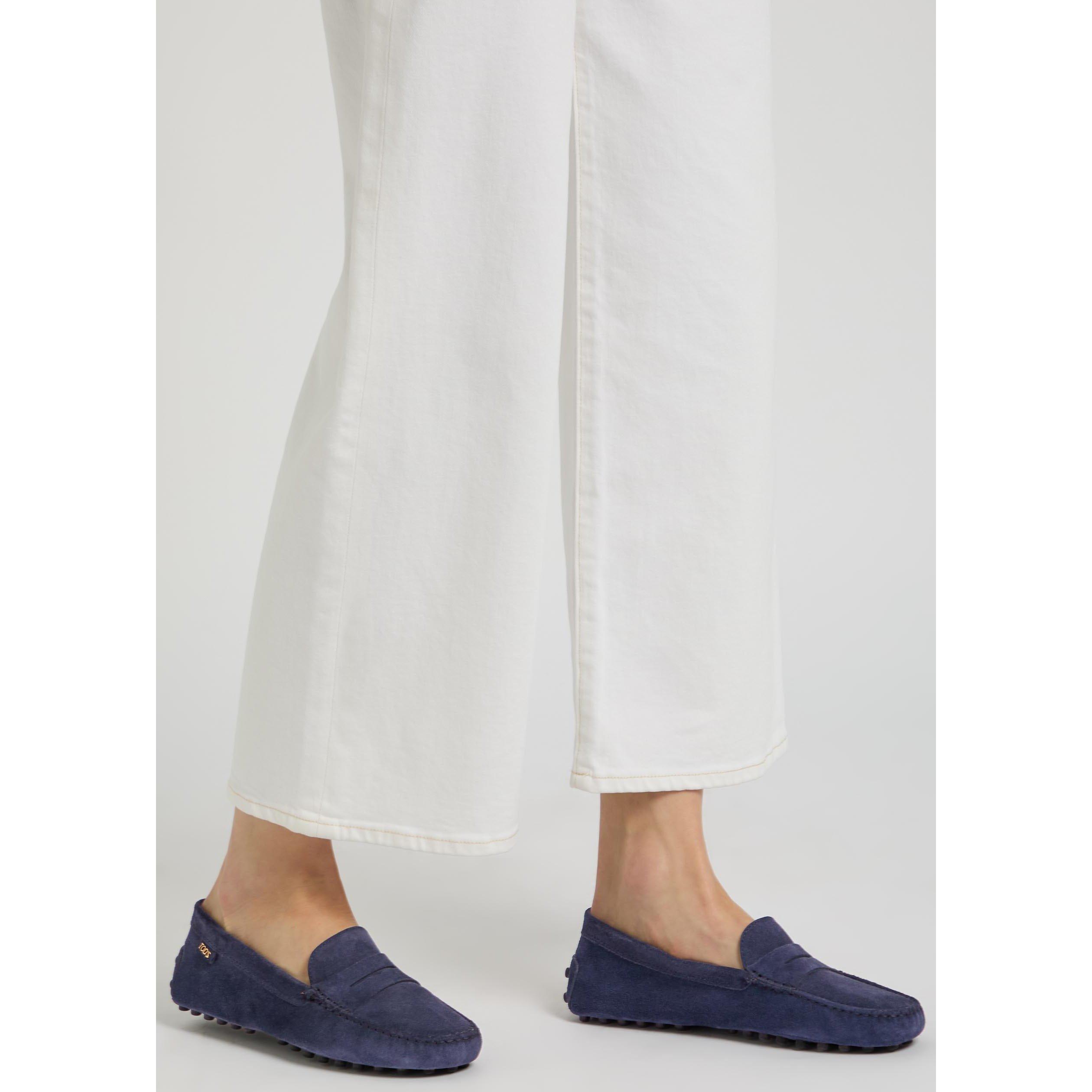 NAVY - Tods - Women's Gommino Suede Loafers - 3