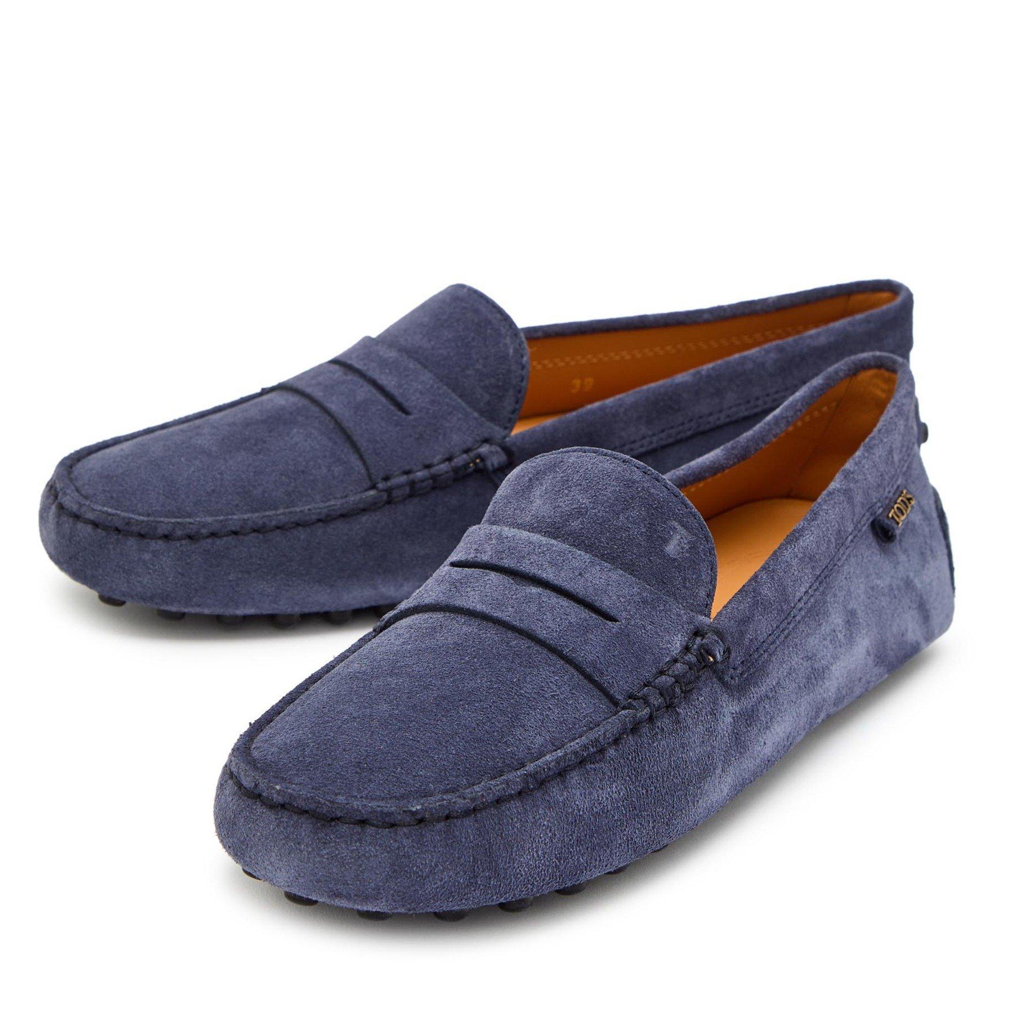NAVY - Tods - Women's Gommino Suede Loafers - 4
