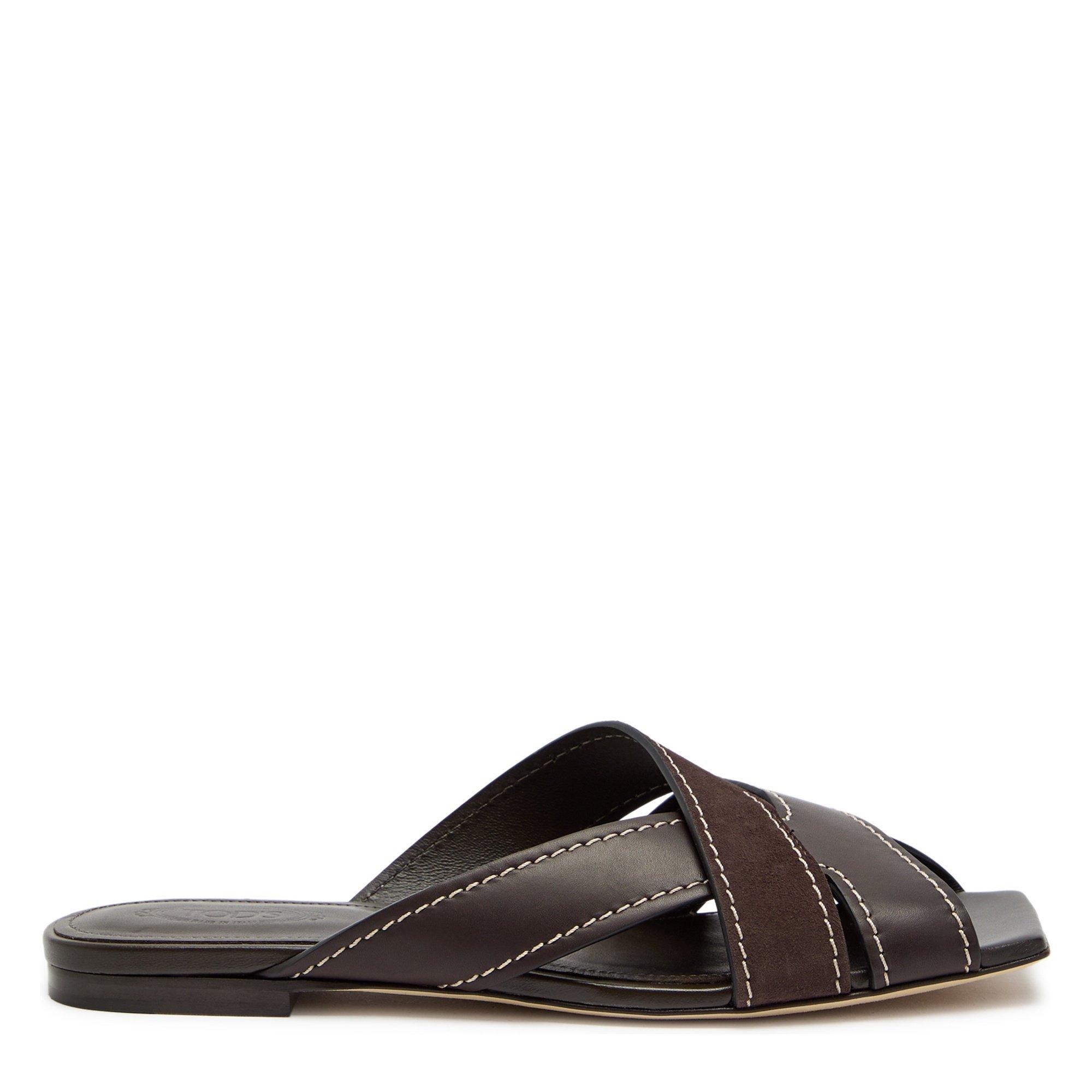 Tods SAND.CUOIO FLAT 99L FASCE INCR