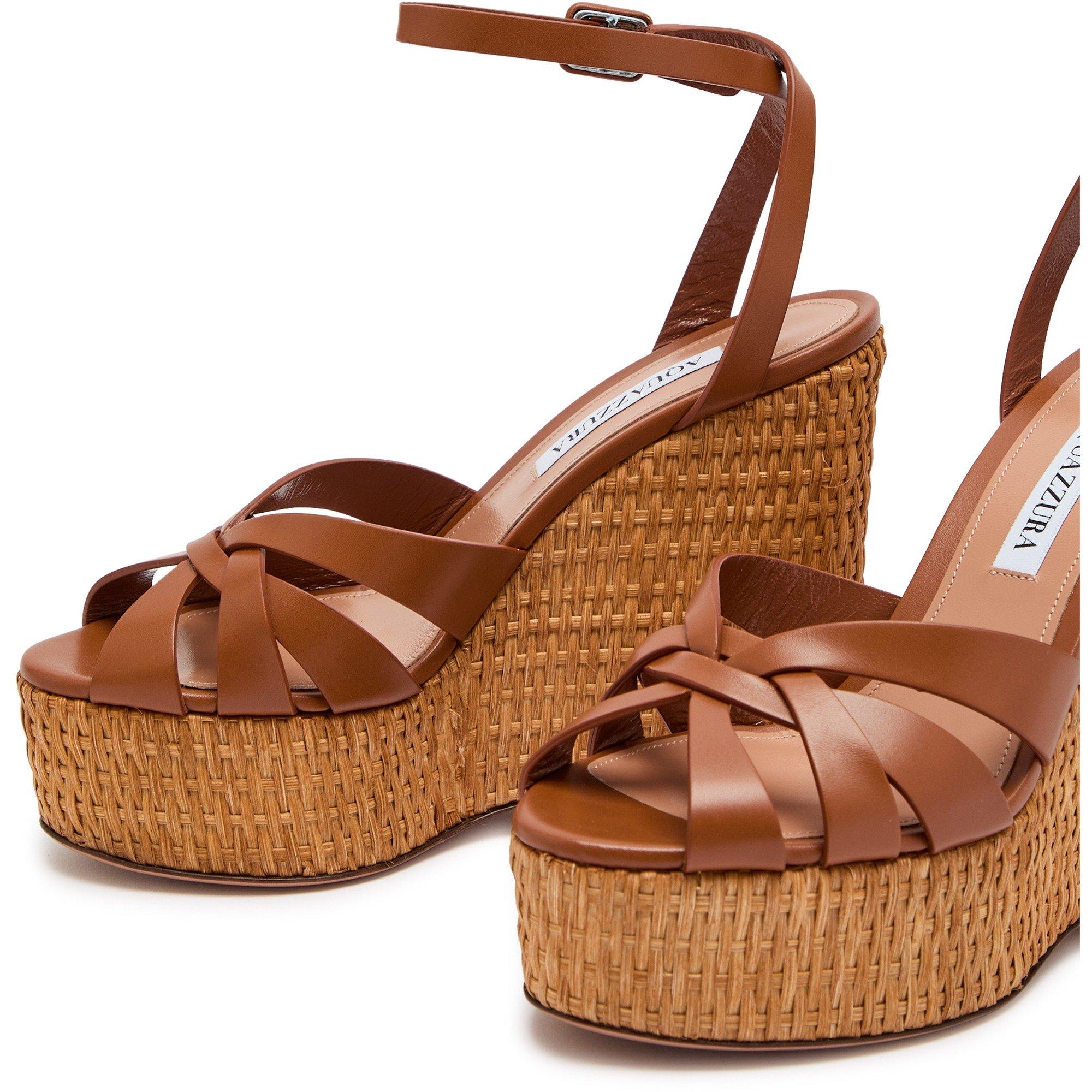 BROWN - Aquazzura - COPACABANA WEDGE 130 - 3