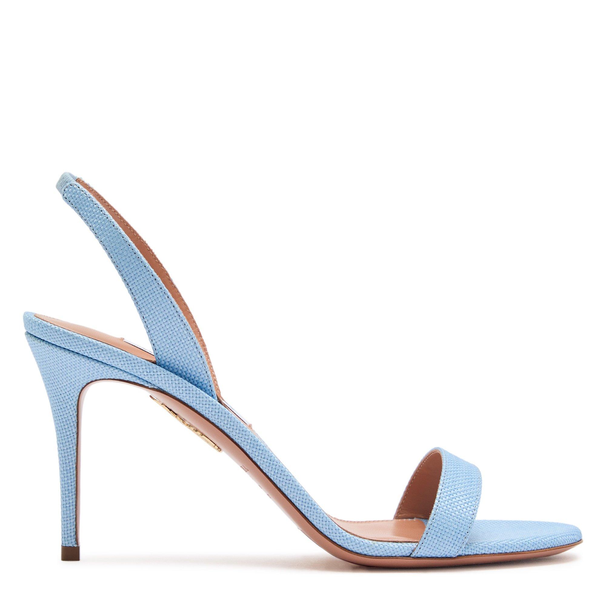 BLUE - Aquazzura - Women's So Nude 85 Heeled Sandals - 1