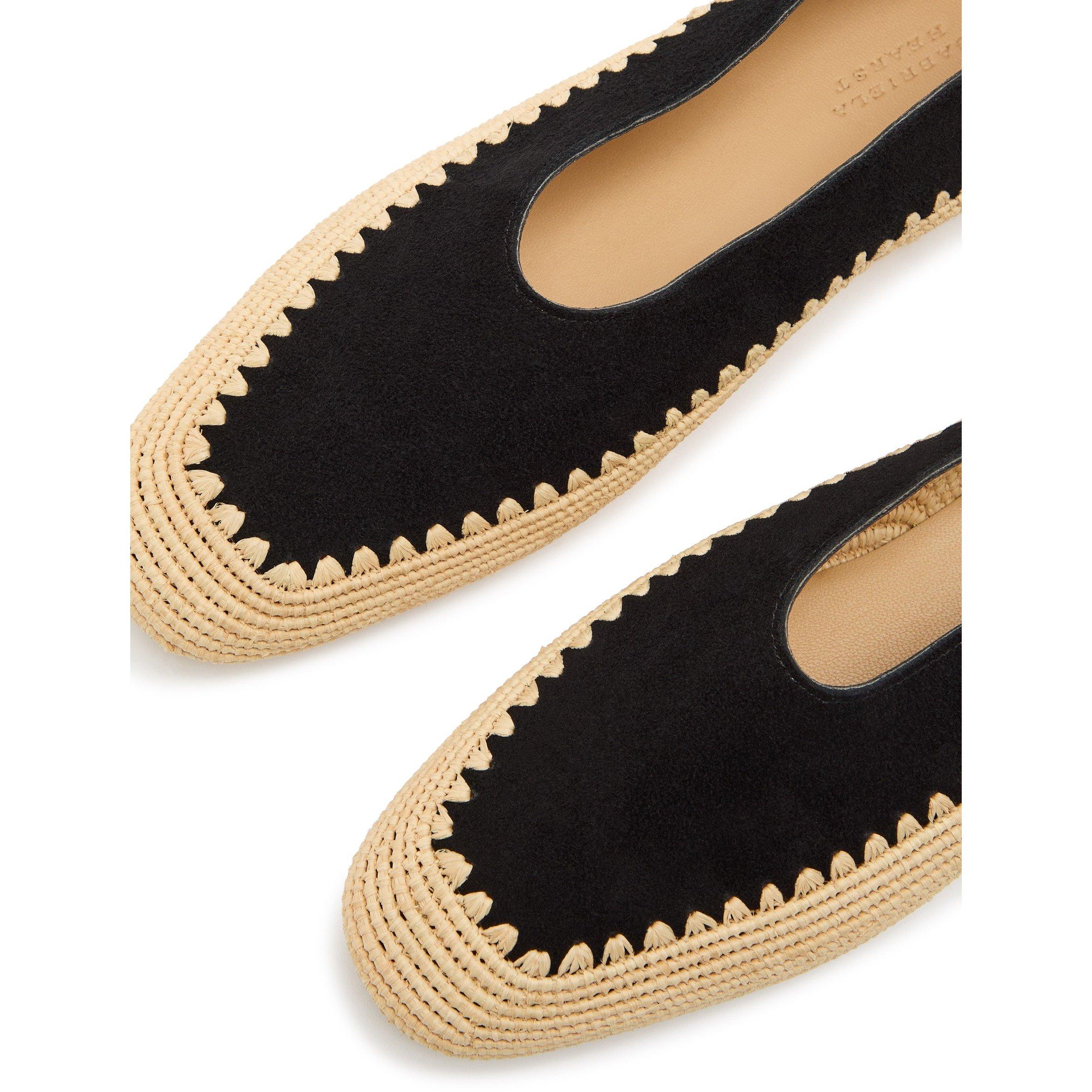 BLACK - Gabriela Hearst - Women's Strength Suede Ballet Pumps - 4