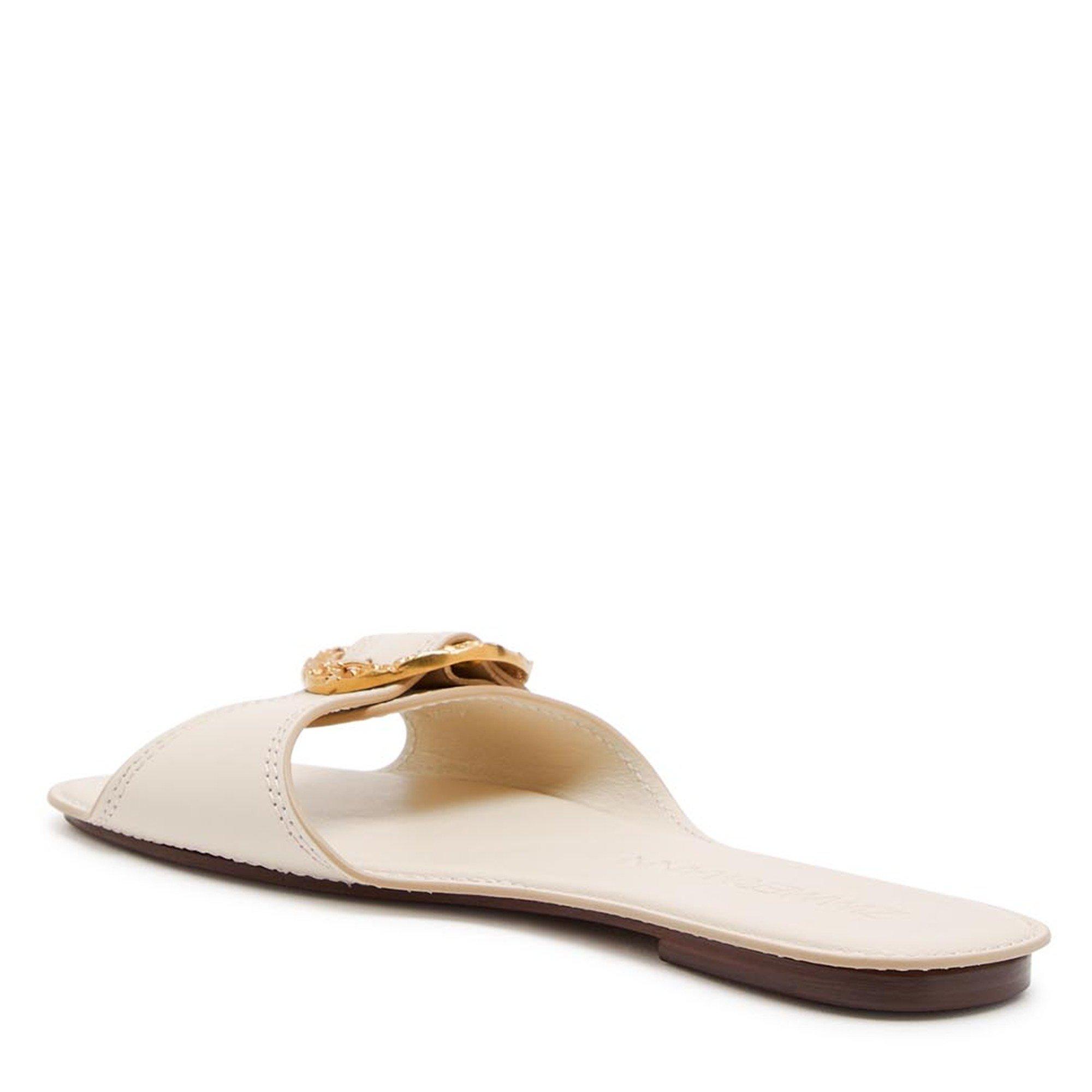 OFF WHITE - Zimmermann - Women's Solena Leather Flat Sandals - 2