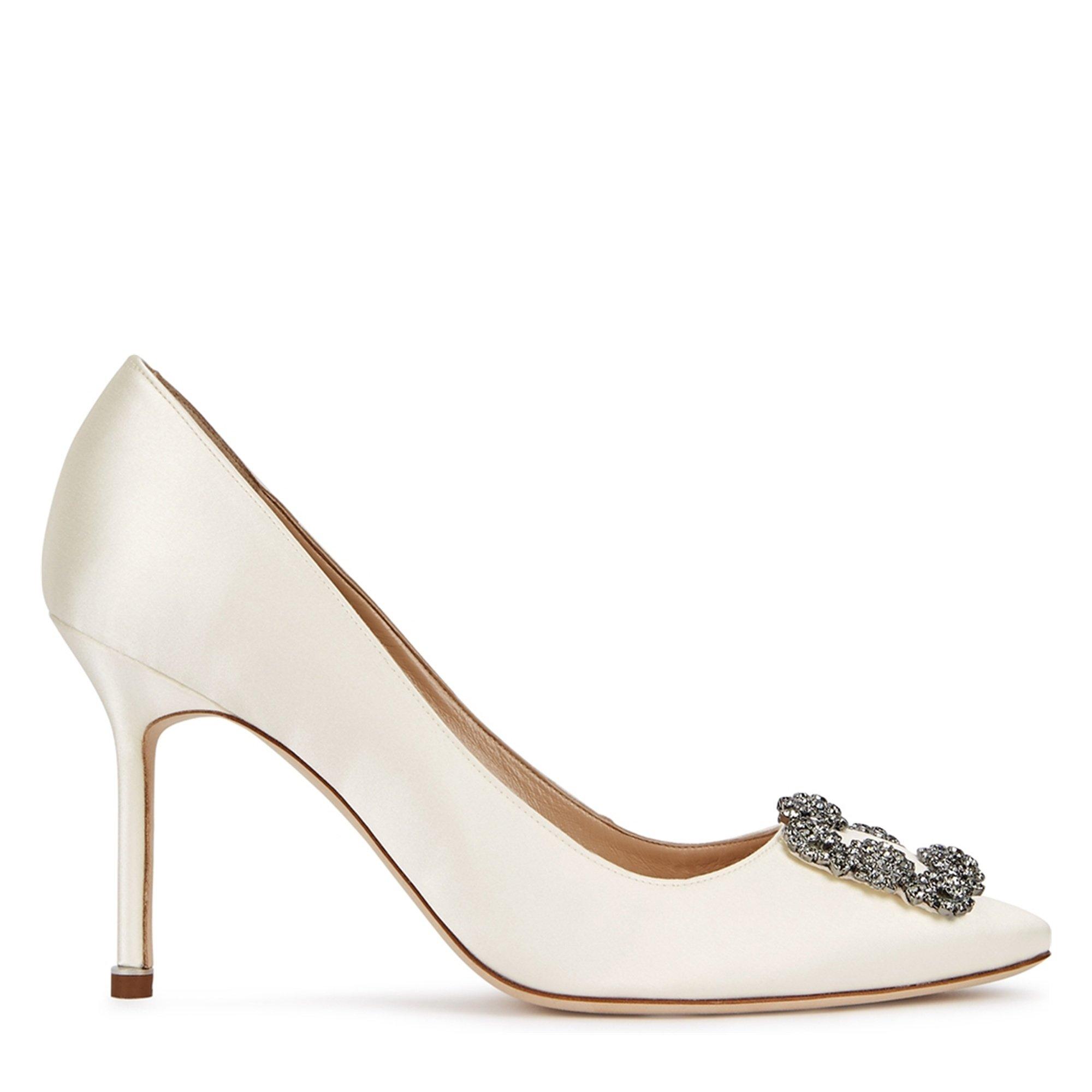 IVORY - Manolo Blahnik - HANGISI SATIN 90 - 1