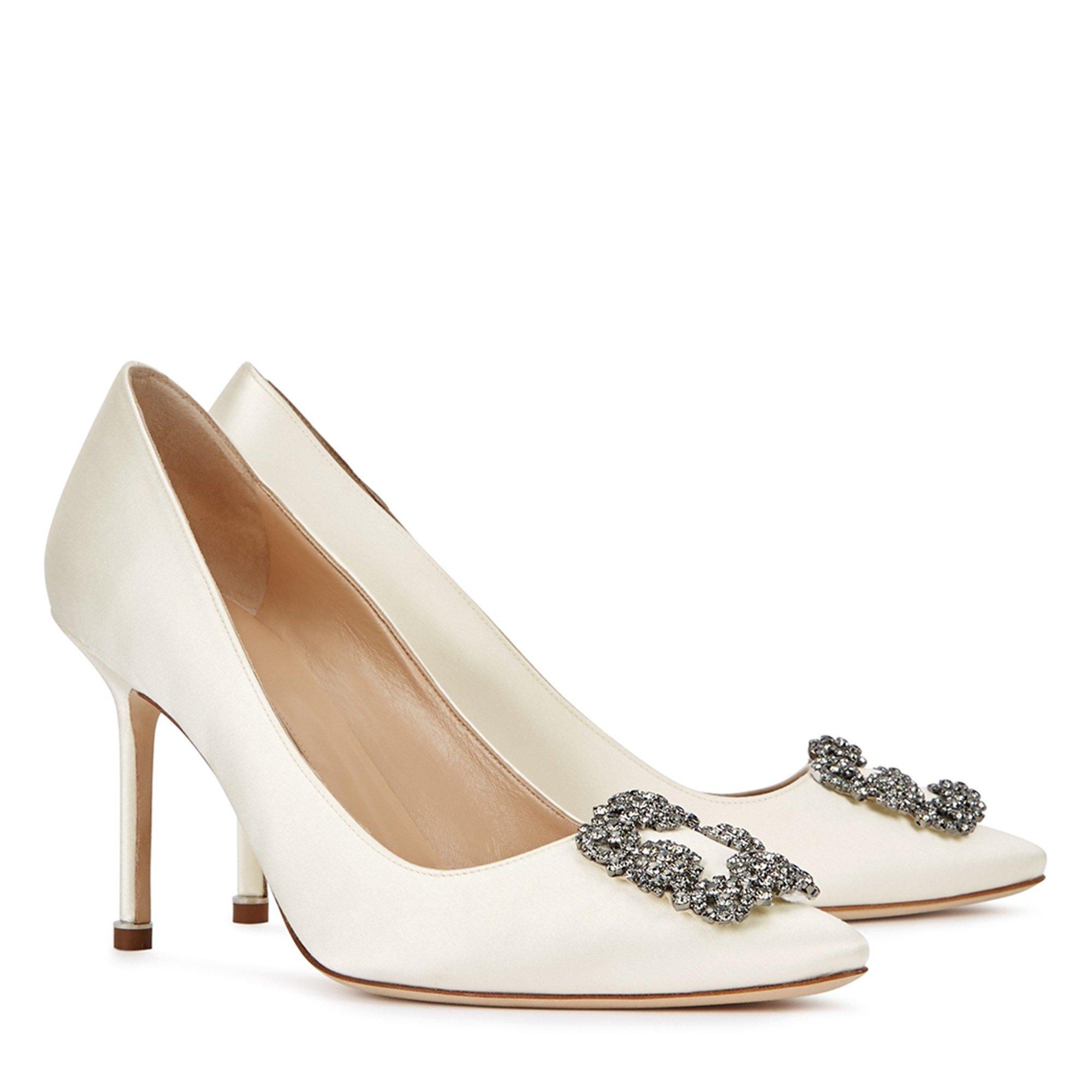 IVORY - Manolo Blahnik - HANGISI SATIN 90 - 2