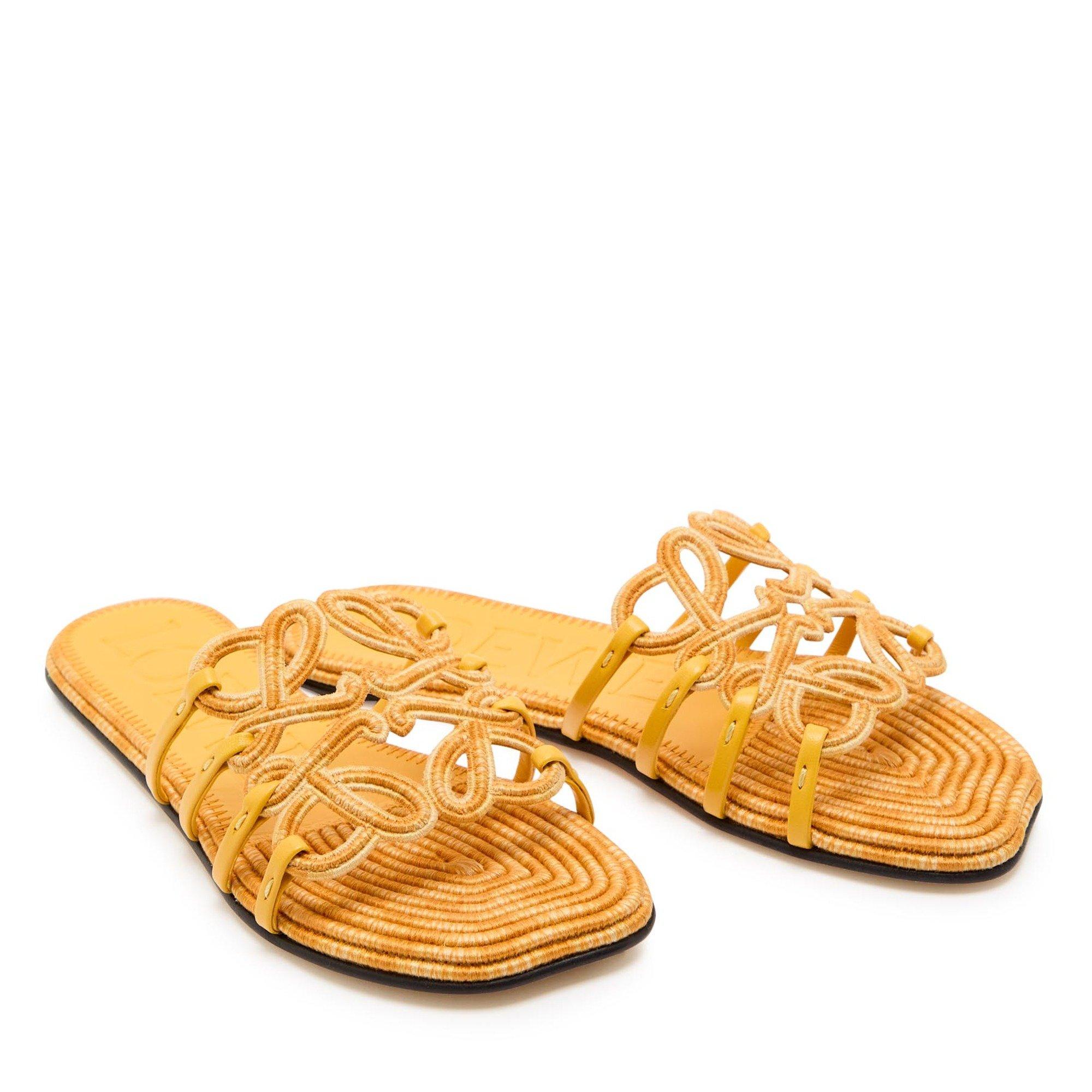 YELLOW - LOEWE - PETAL ANAGRAM SLIDE EMBOIDERY - 4