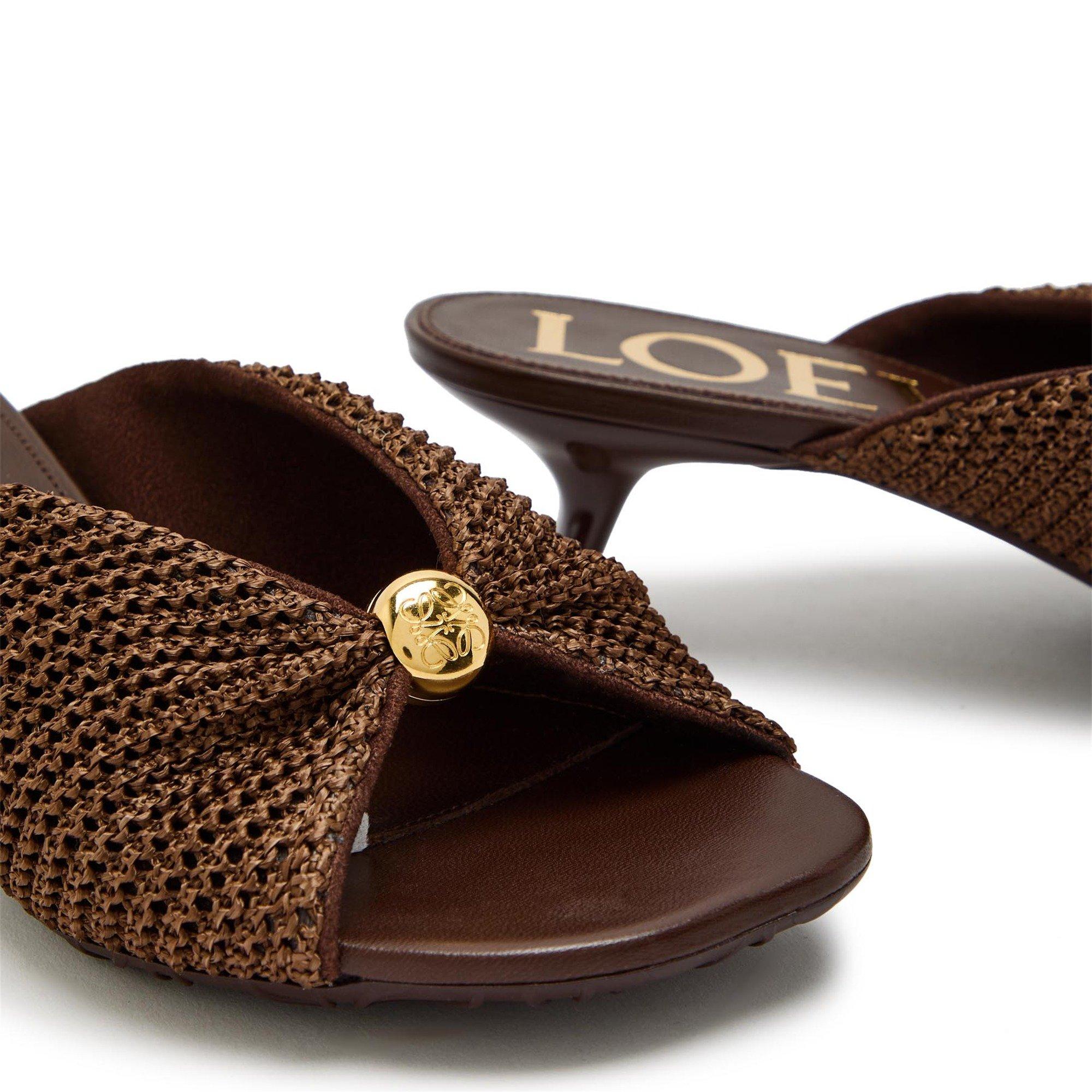 BROWN - LOEWE - PEBBLE SOFT SLIDE 45 - 5