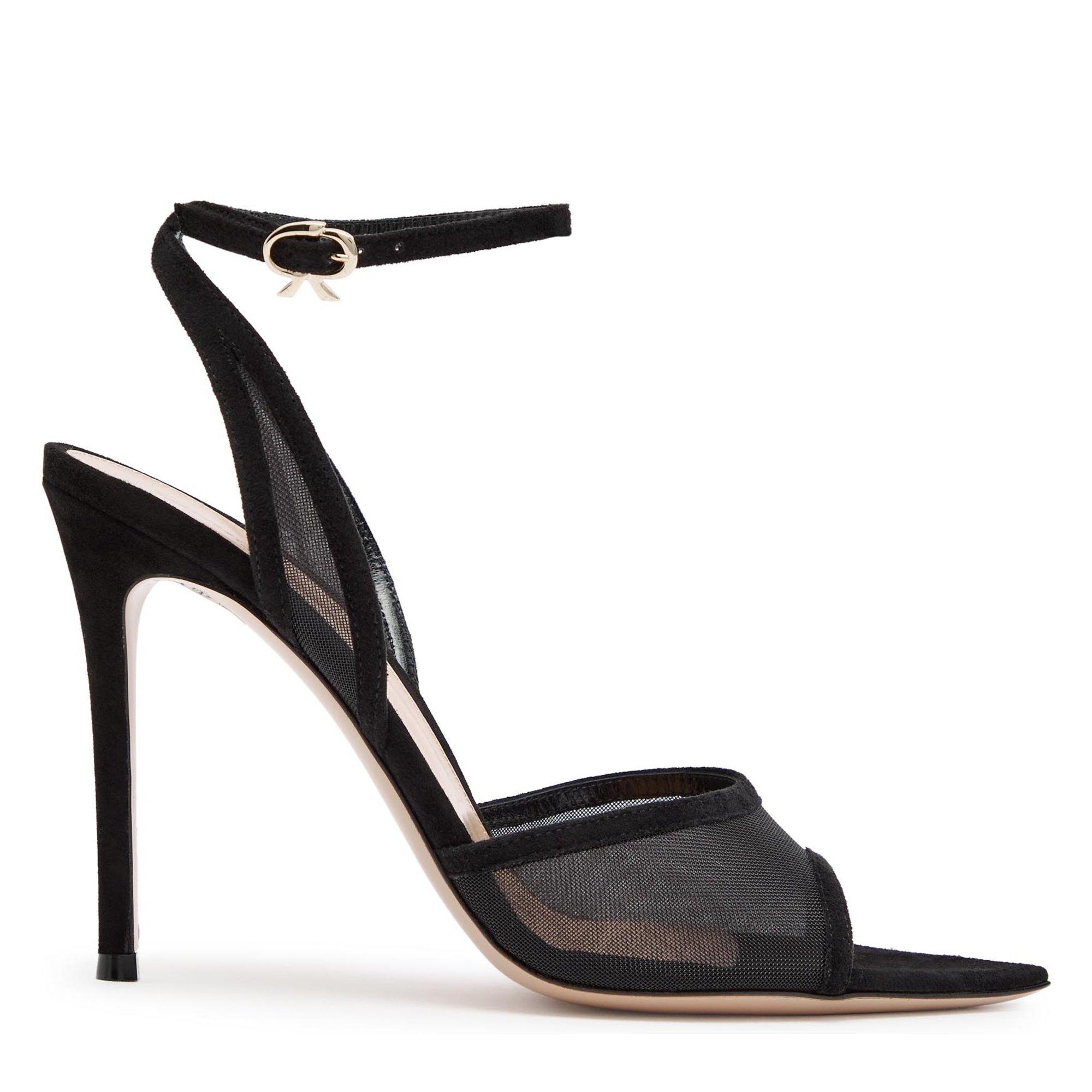 BLACK - Gianvito Rossi - DOROTEA CAMOSCIO+ORGANZA