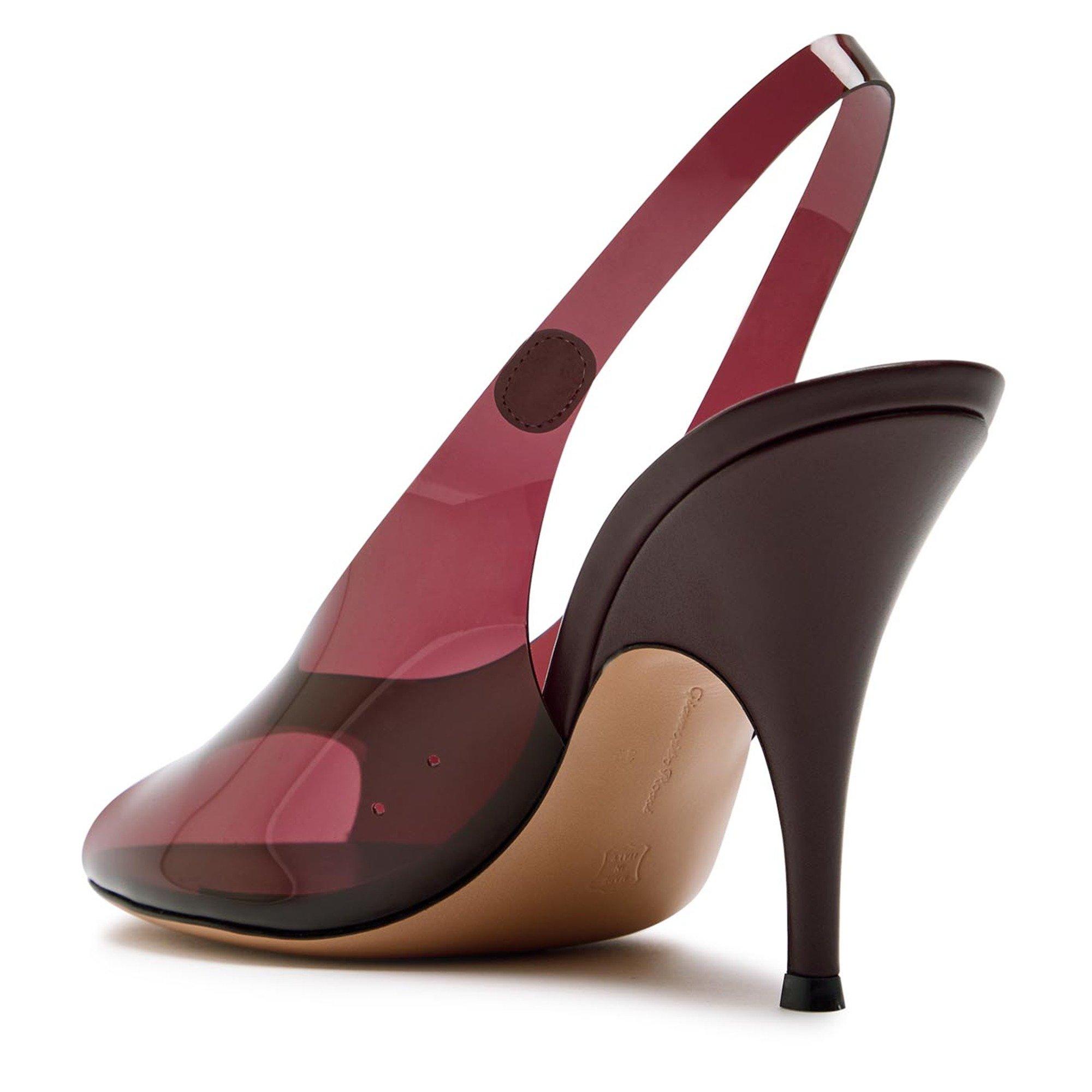 BROWN - Gianvito Rossi - Women's Peep Toe Slingback Court Shoes - 2