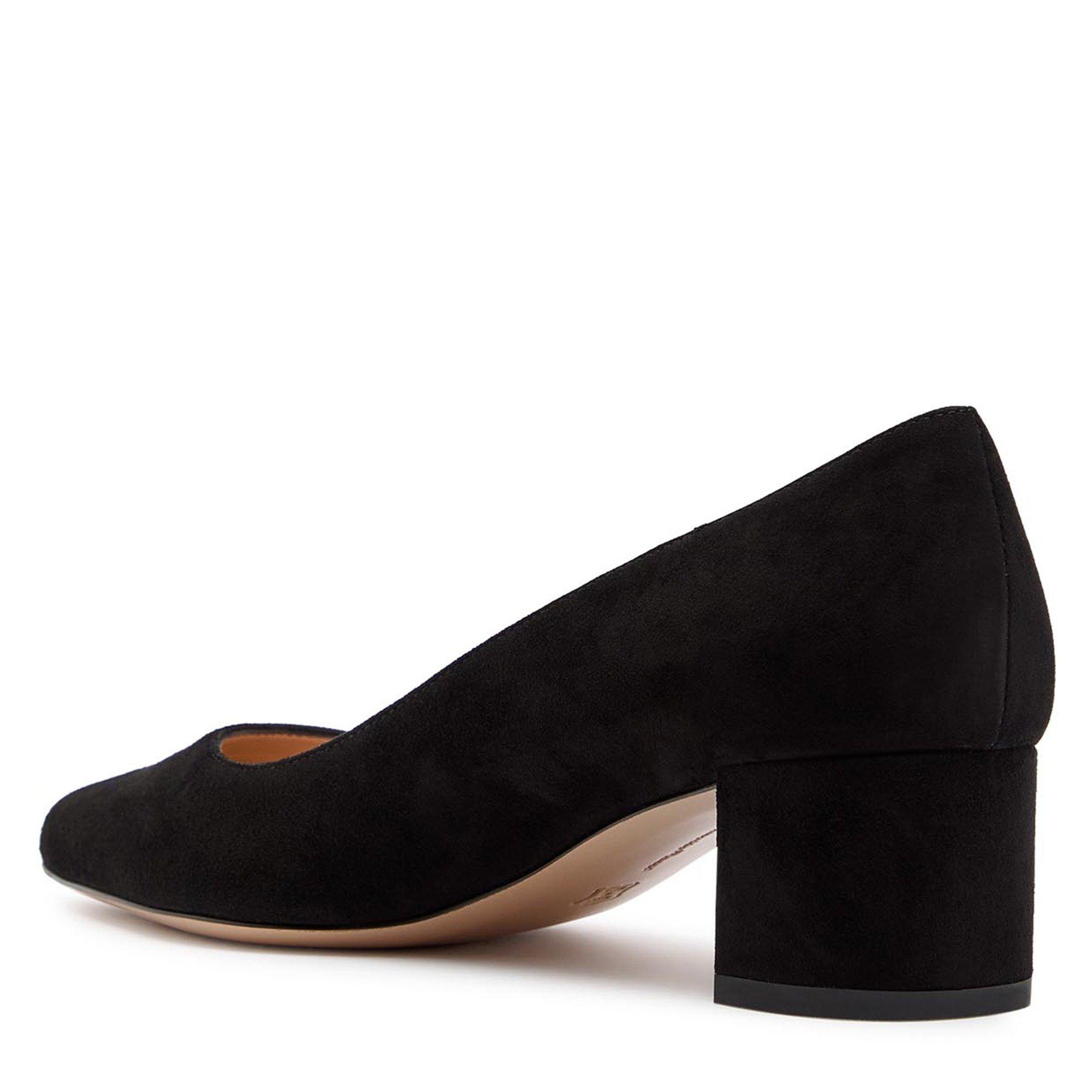 BLACK - Gianvito Rossi - Women's Piper Suede Block-Heel Court Shoes - 2