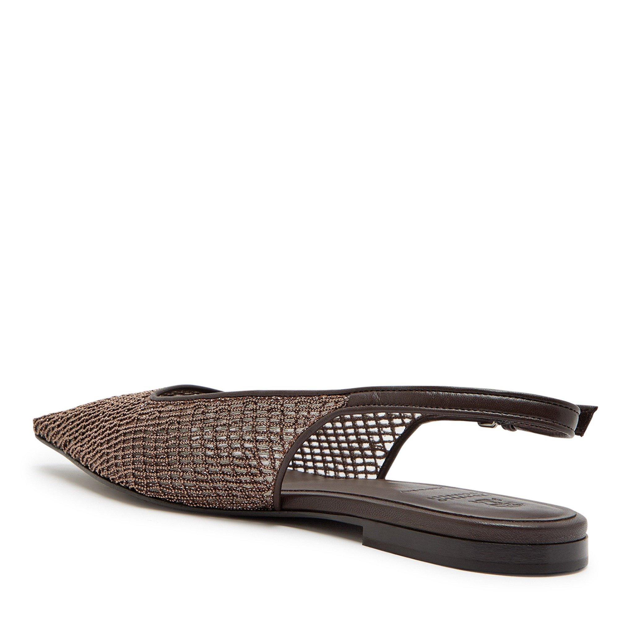BROWN - Brunello Cucinelli - FLAT SLINGBACK - 2