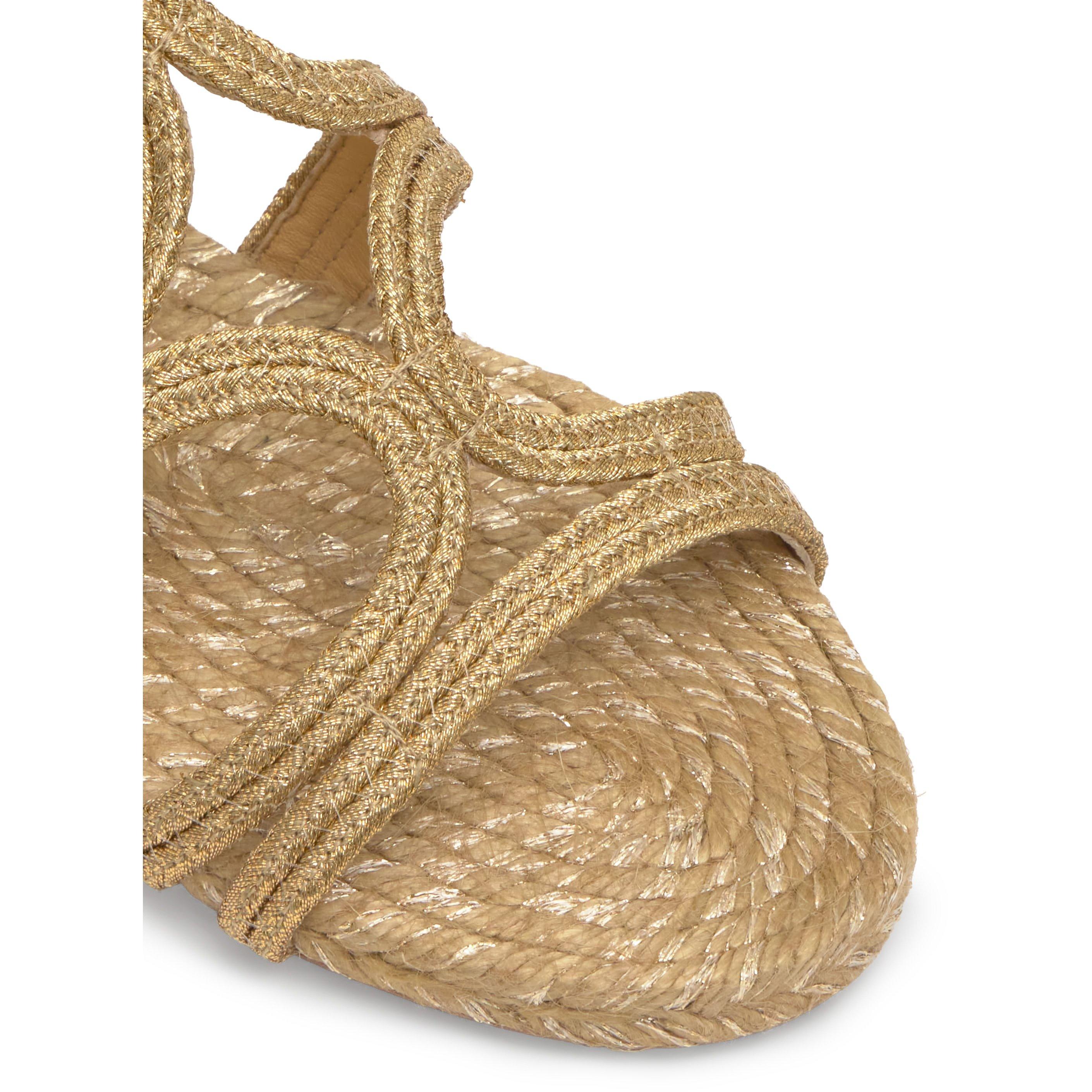 BEIGE - Castaner - Women's Pitra Raffia Flat Sandals - 3