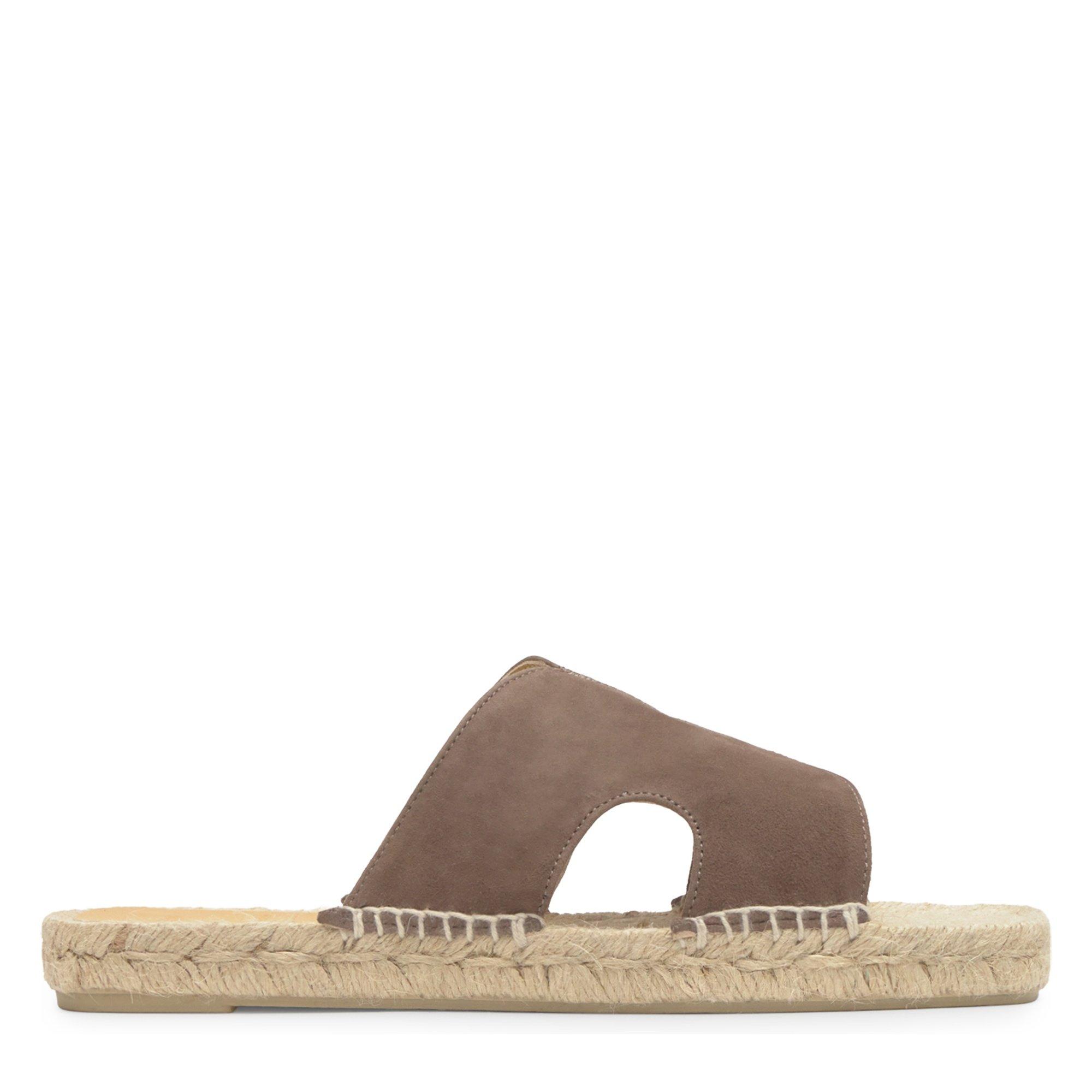 BROWN - Castaner - PRIYA FLAT RAFFIA SLIDE