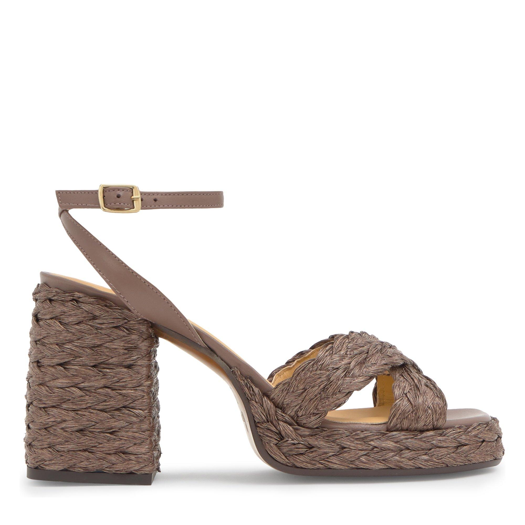 BROWN - Castaner - VALERIETTE RAFFIA PLATFORM SAN