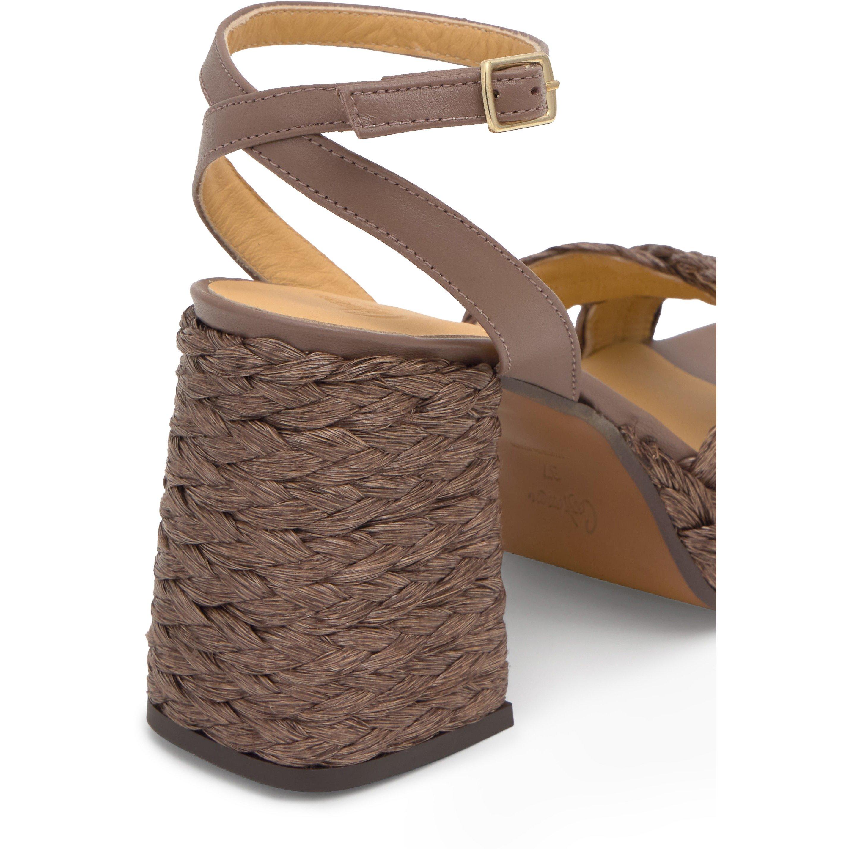 BROWN - Castaner - VALERIETTE RAFFIA PLATFORM SAN - 2