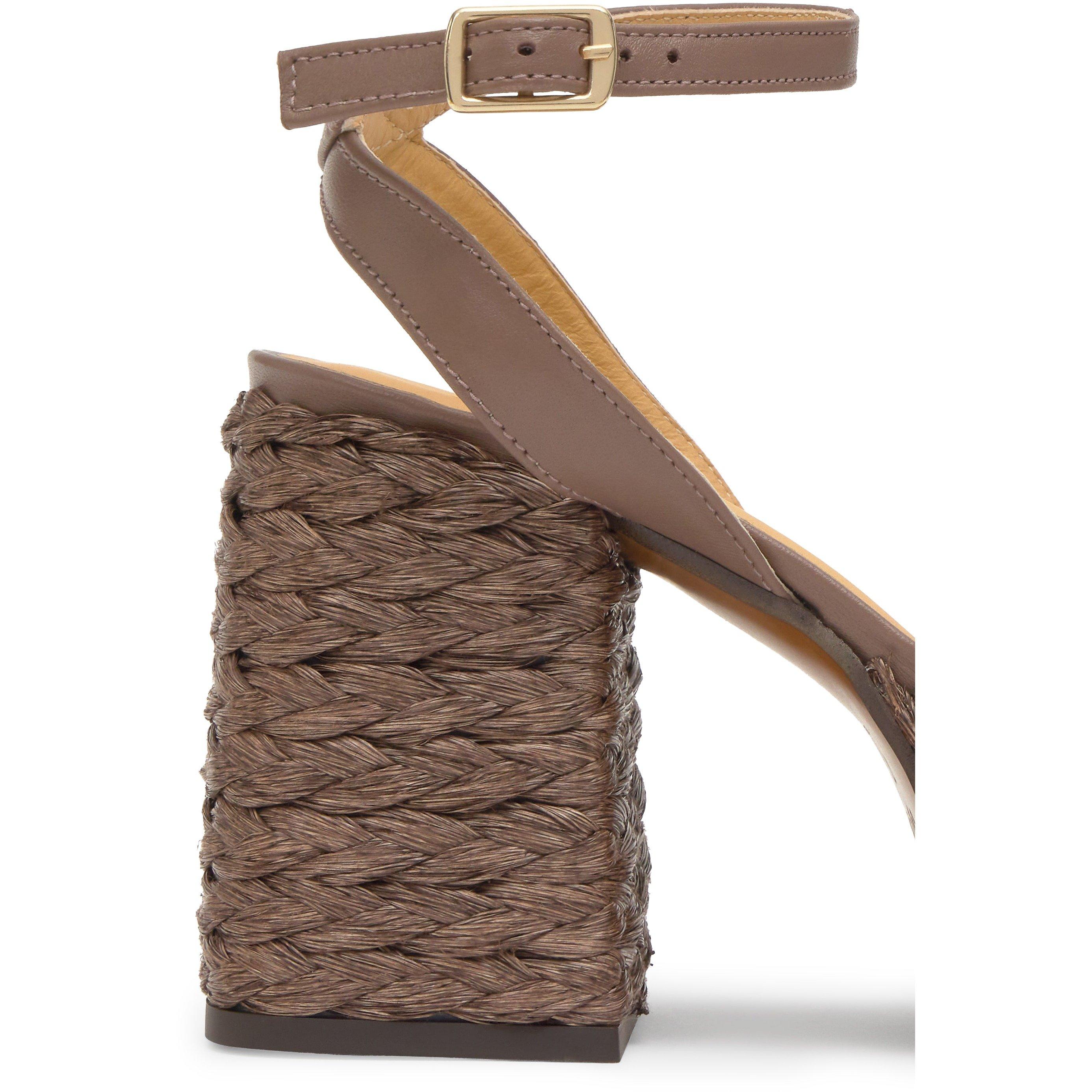 BROWN - Castaner - VALERIETTE RAFFIA PLATFORM SAN - 3