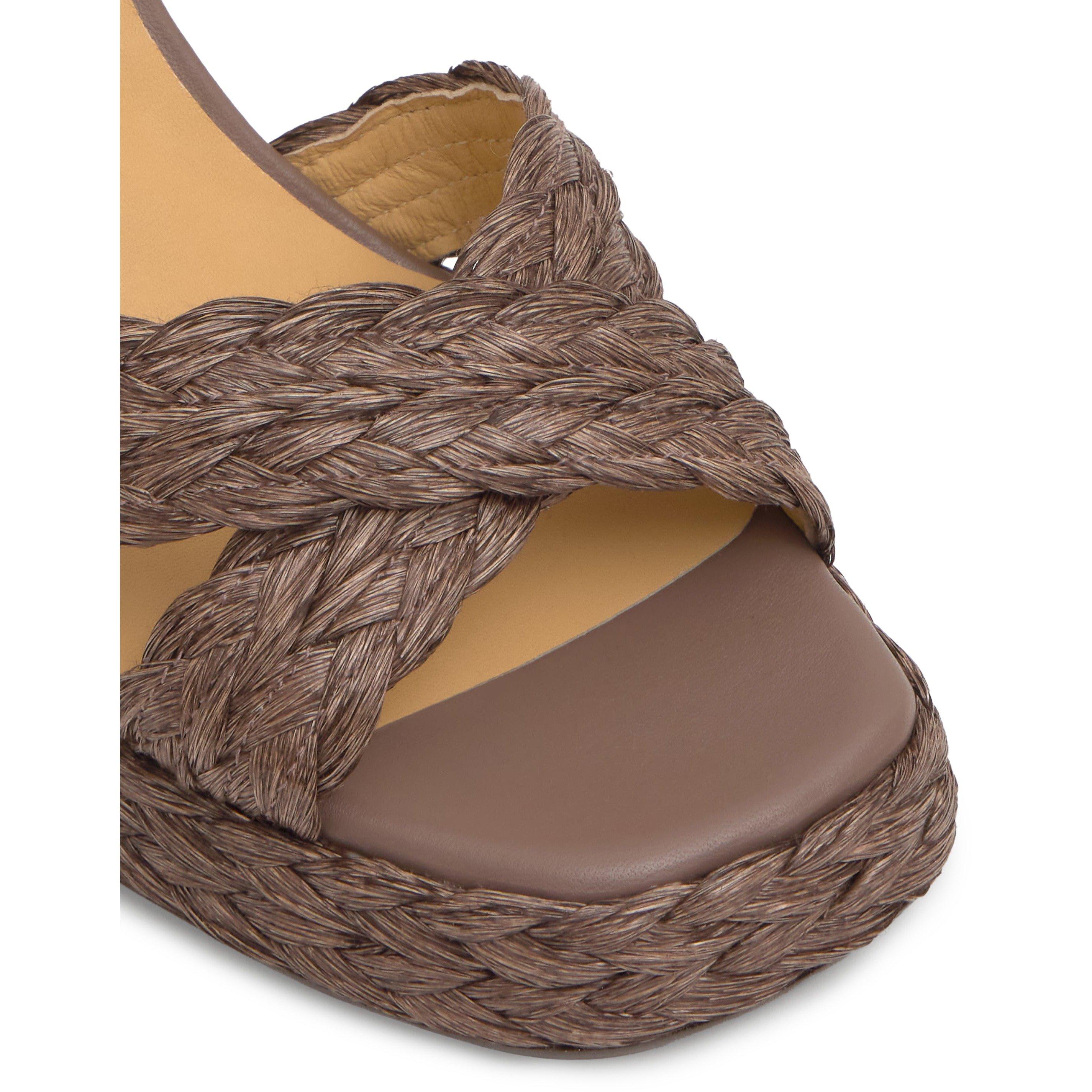 BROWN - Castaner - VALERIETTE RAFFIA PLATFORM SAN - 4