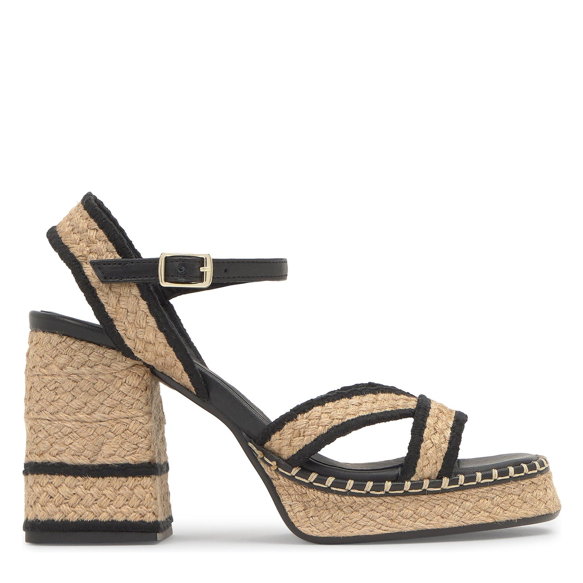 BEIGE - Castaner - VANISH RAFFIA BLACK PLATFORM S