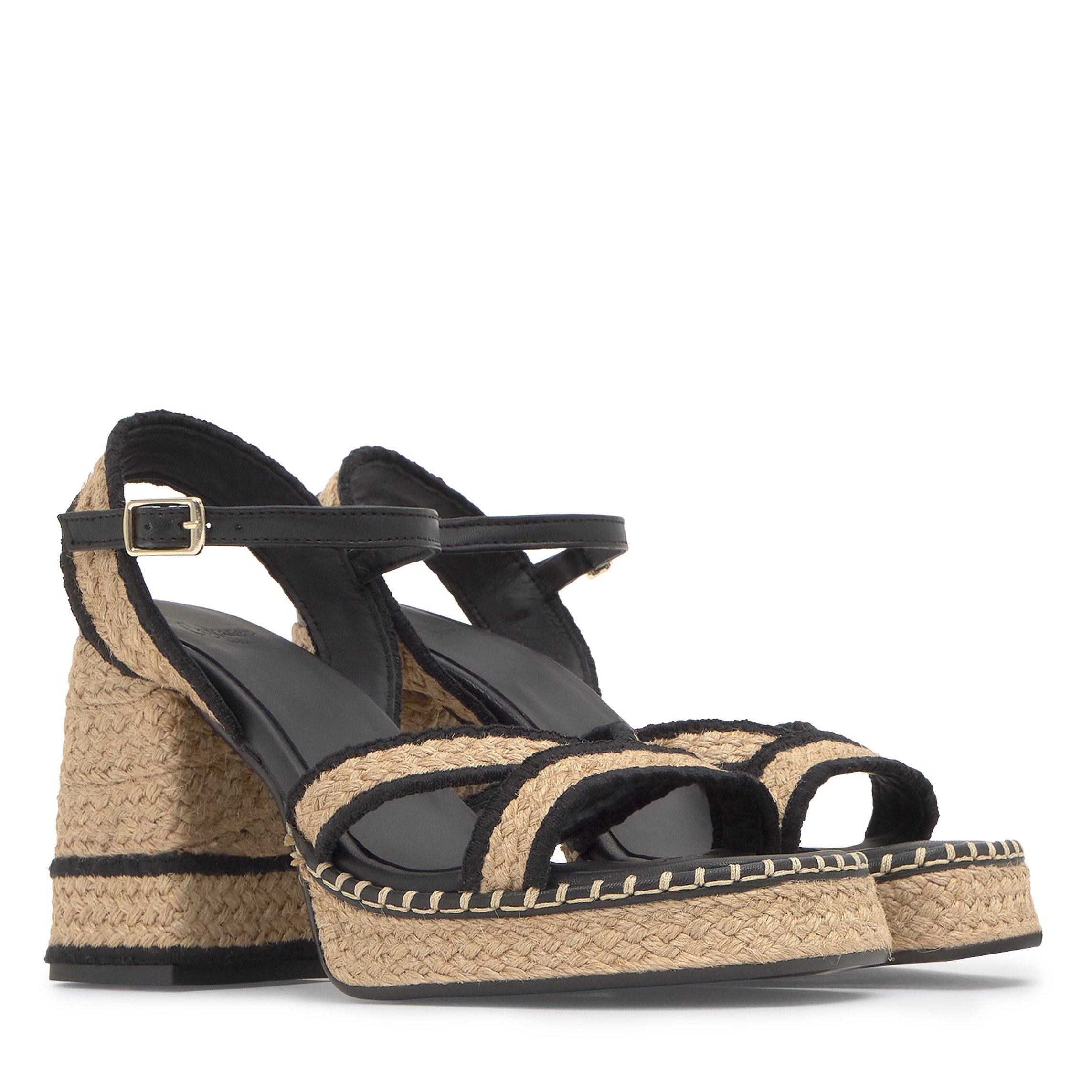 BEIGE - Castaner - VANISH RAFFIA BLACK PLATFORM S - 2
