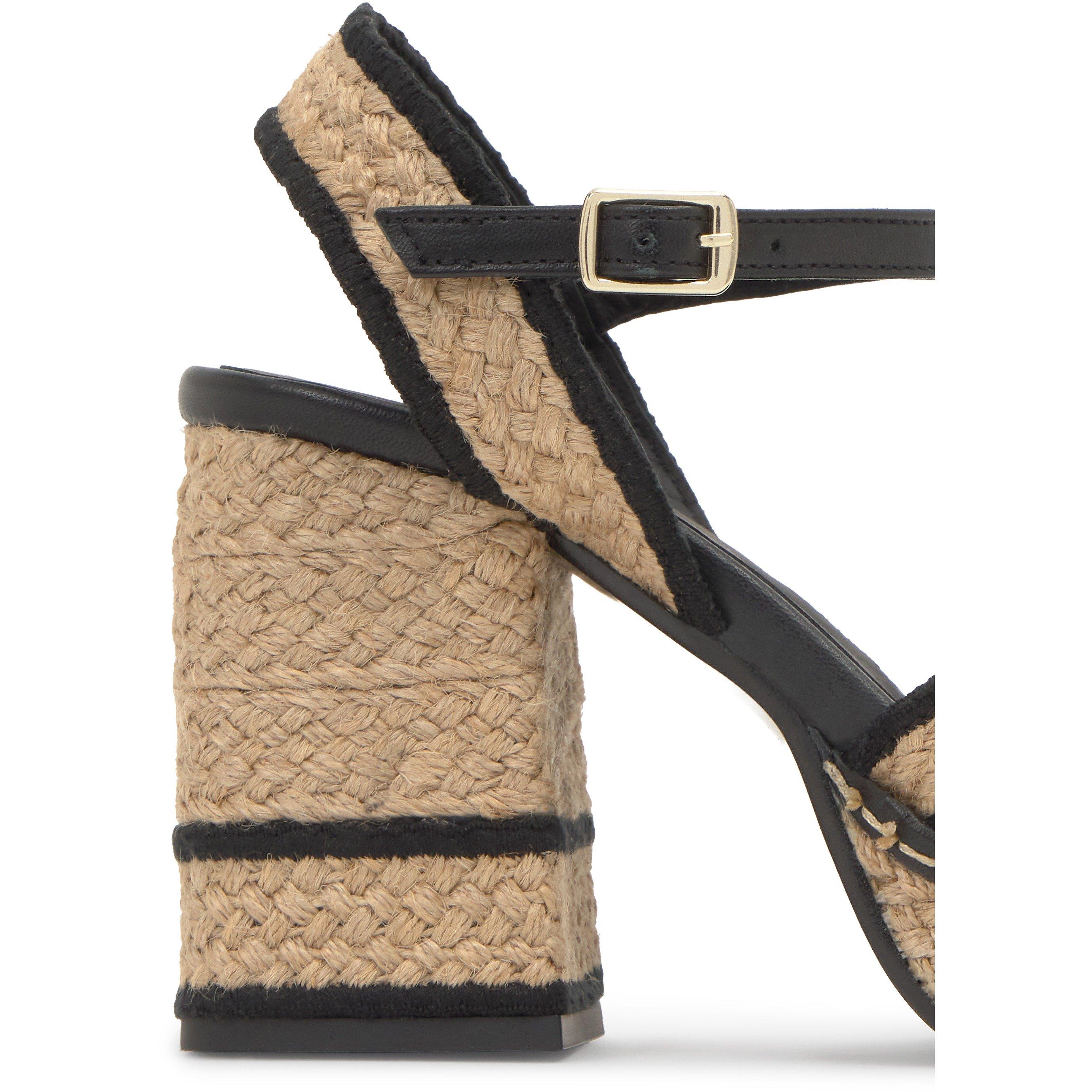 BEIGE - Castaner - VANISH RAFFIA BLACK PLATFORM S - 3