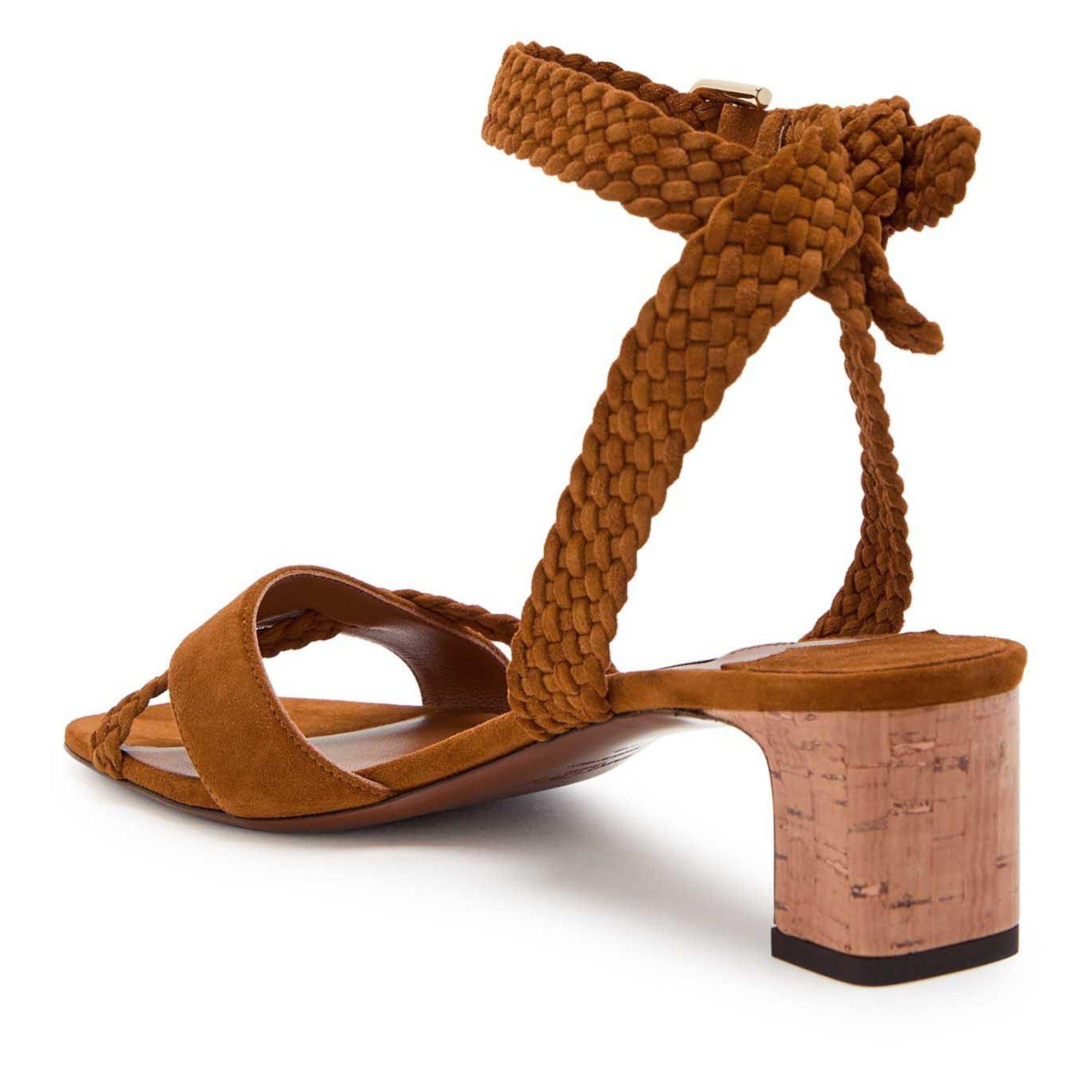 TAN - Jimmy Choo - Women's Rori 45 Suede Heeled Sandals - 2