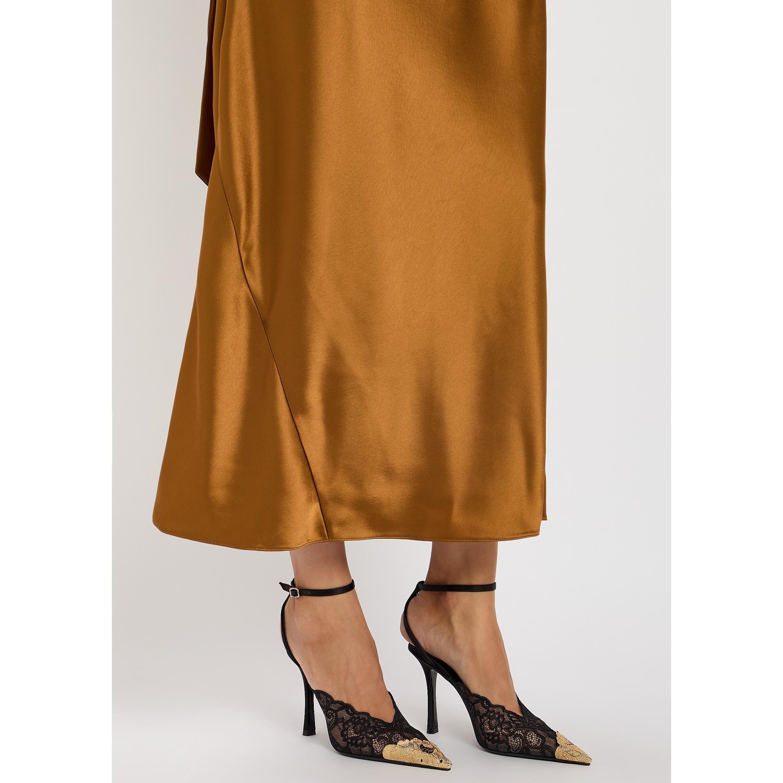 BLACK - Jimmy Choo - Women's Faiz 100 Satin Stiletto Heels - 3