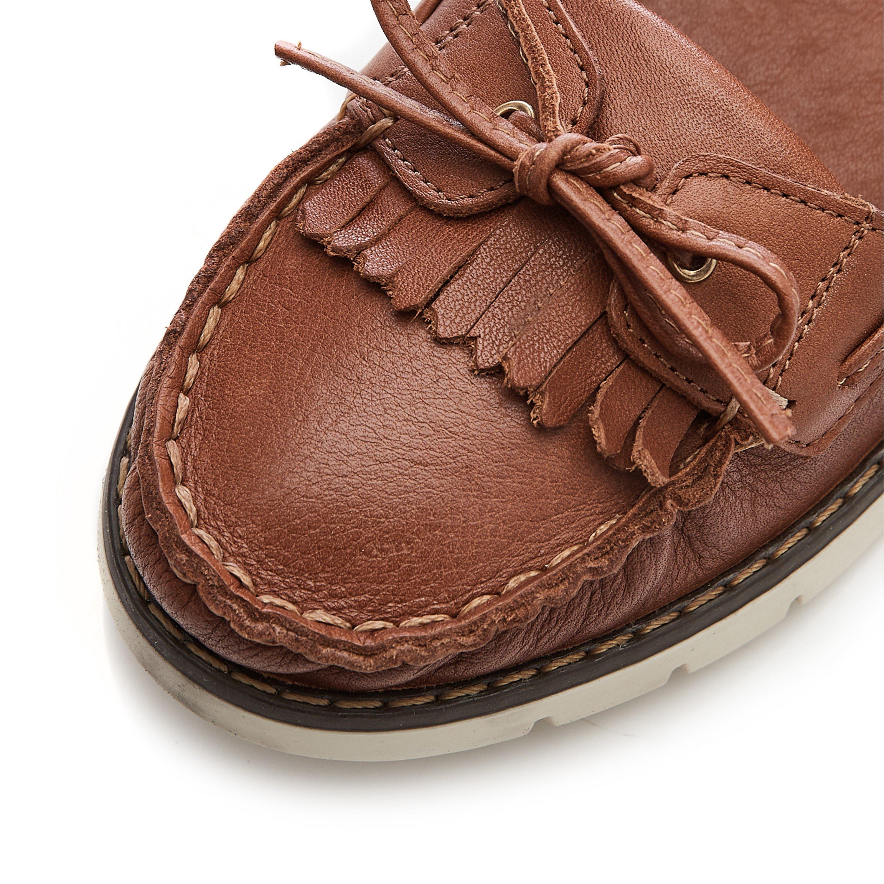 TAN - Moda in Pelle - Women's Esmee Loafers - 5