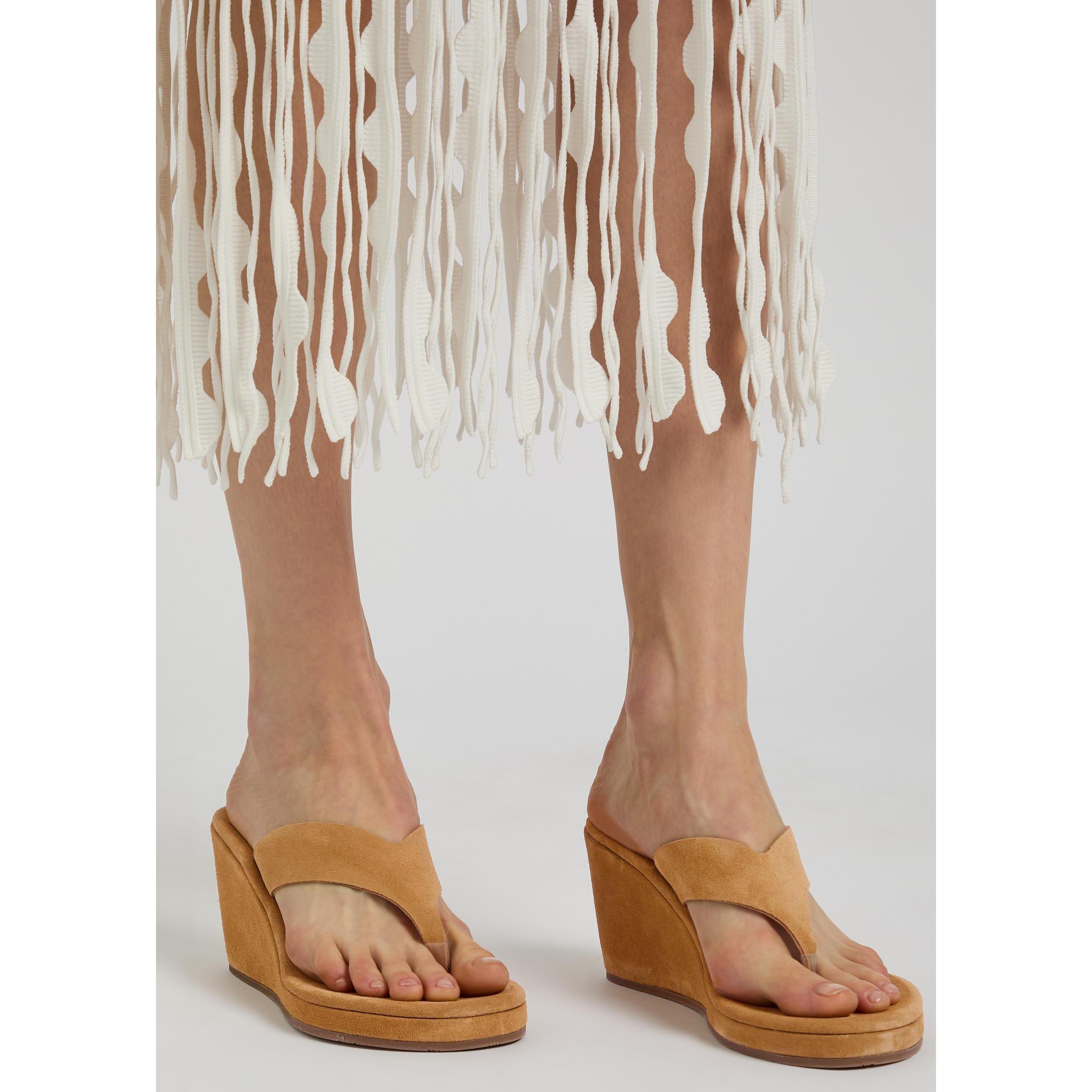 CAMEL - Ancient Greek Sandals - CHARYS WEDGE - 3