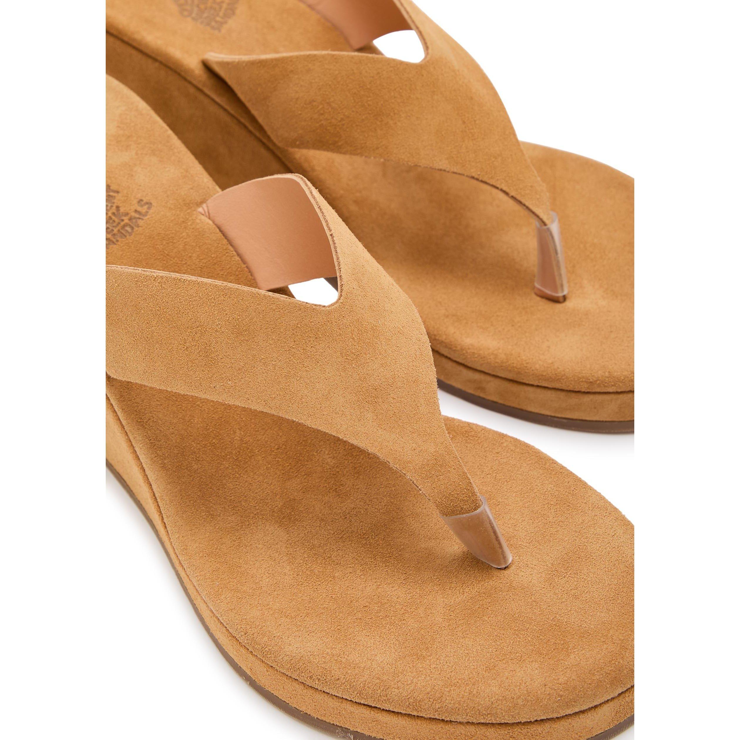 CAMEL - Ancient Greek Sandals - CHARYS WEDGE - 5