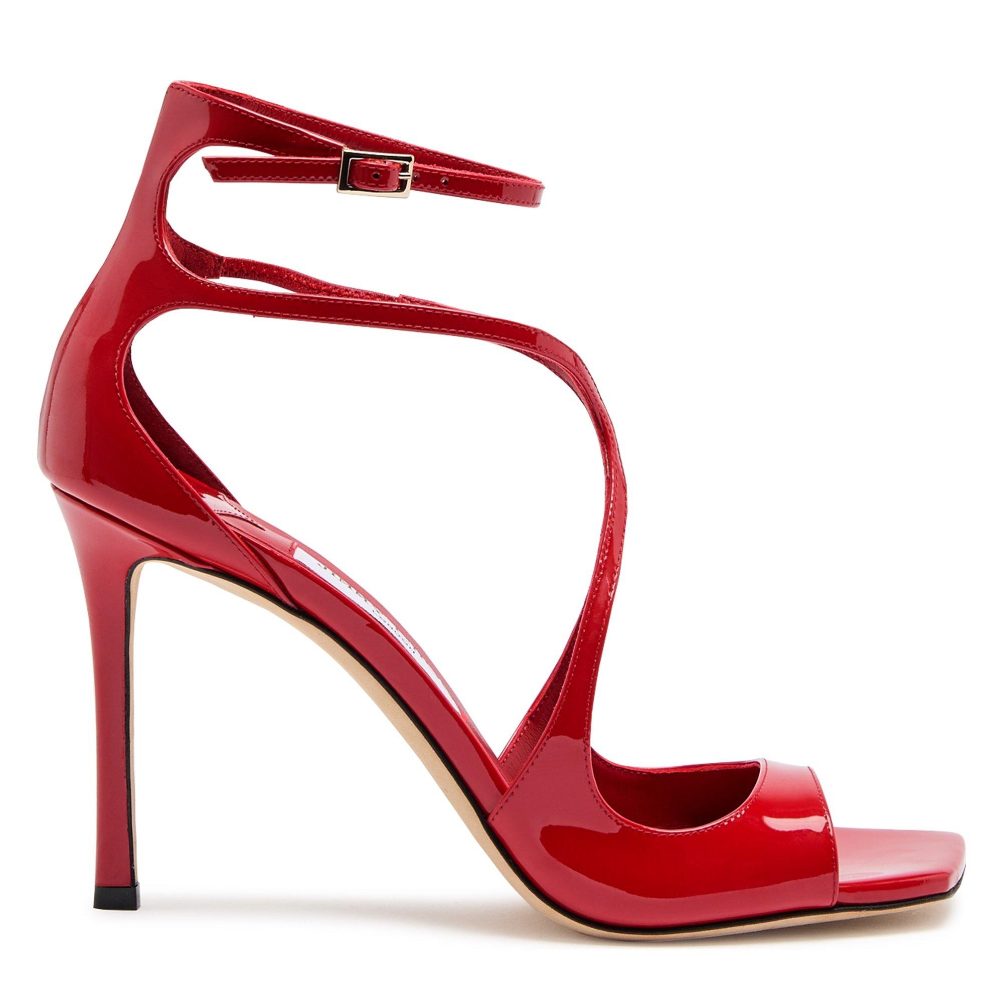 RED - Jimmy Choo - AZIA 95 PATENT SANDAL