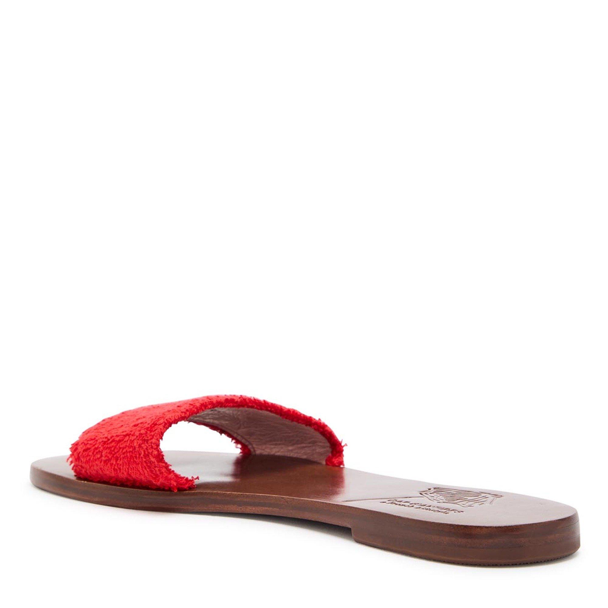 RED - Unknown - Women's Lapo Terry Flat Sandals - 2