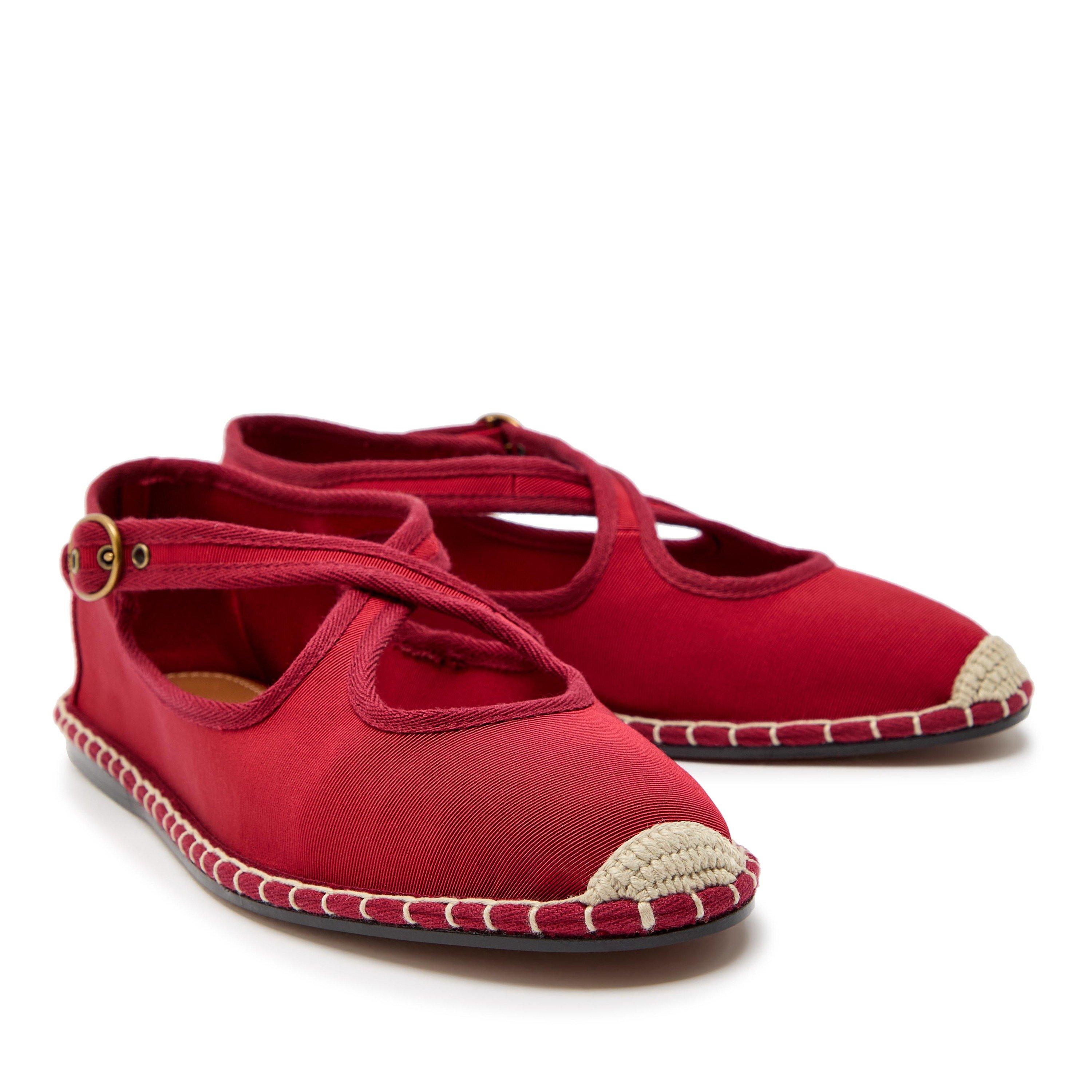 RED - Polo Ralph Lauren - S CROSS MARY JANE FLAT SHOE - 3