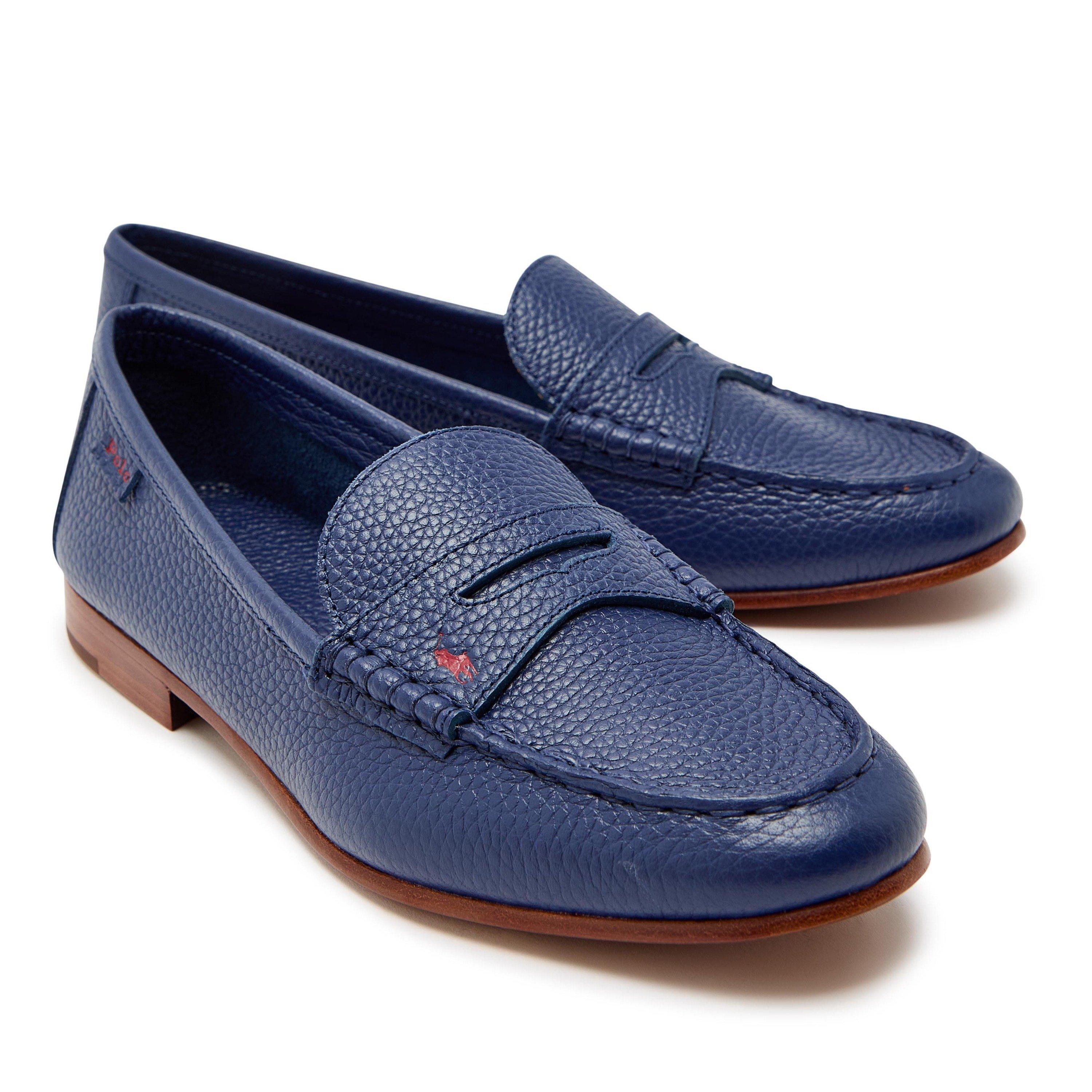 BLACK - Polo Ralph Lauren - Women's Pebbled Leather Loafers - 3