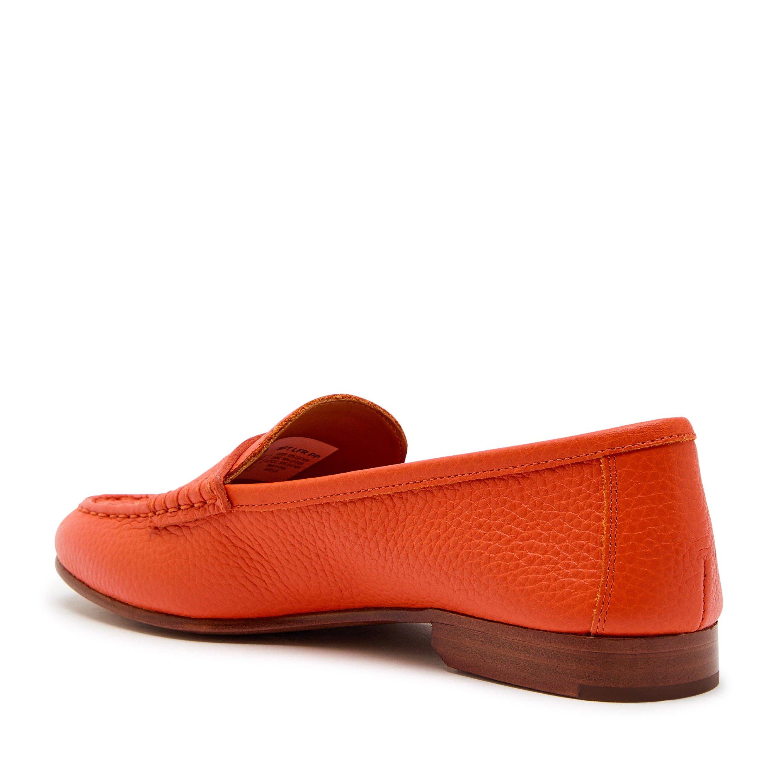 ORANGE - Polo Ralph Lauren - Women's Leather Loafers - 2