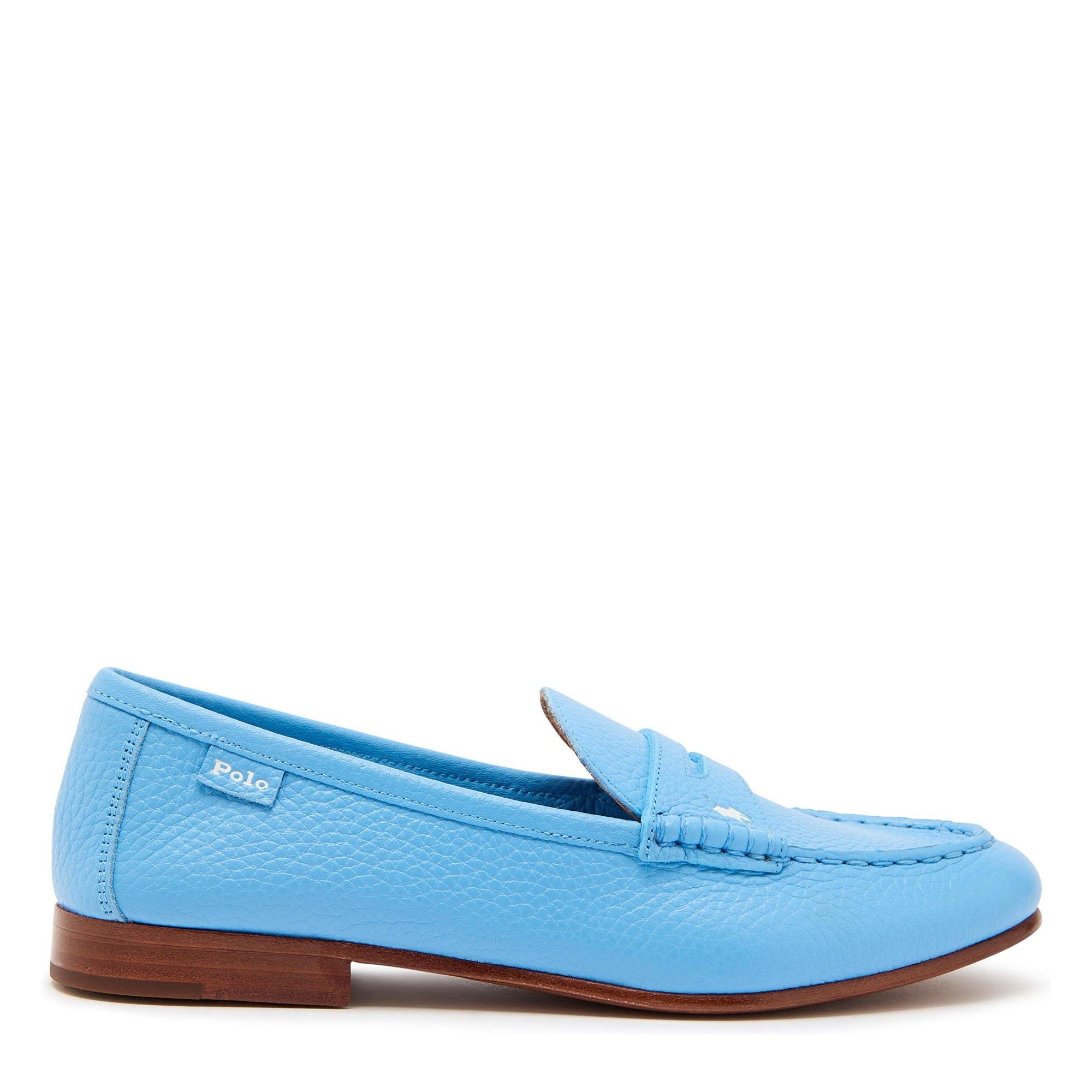 LIGHT BLUE - Polo Ralph Lauren - Women's Soft Loafer Leather - 1