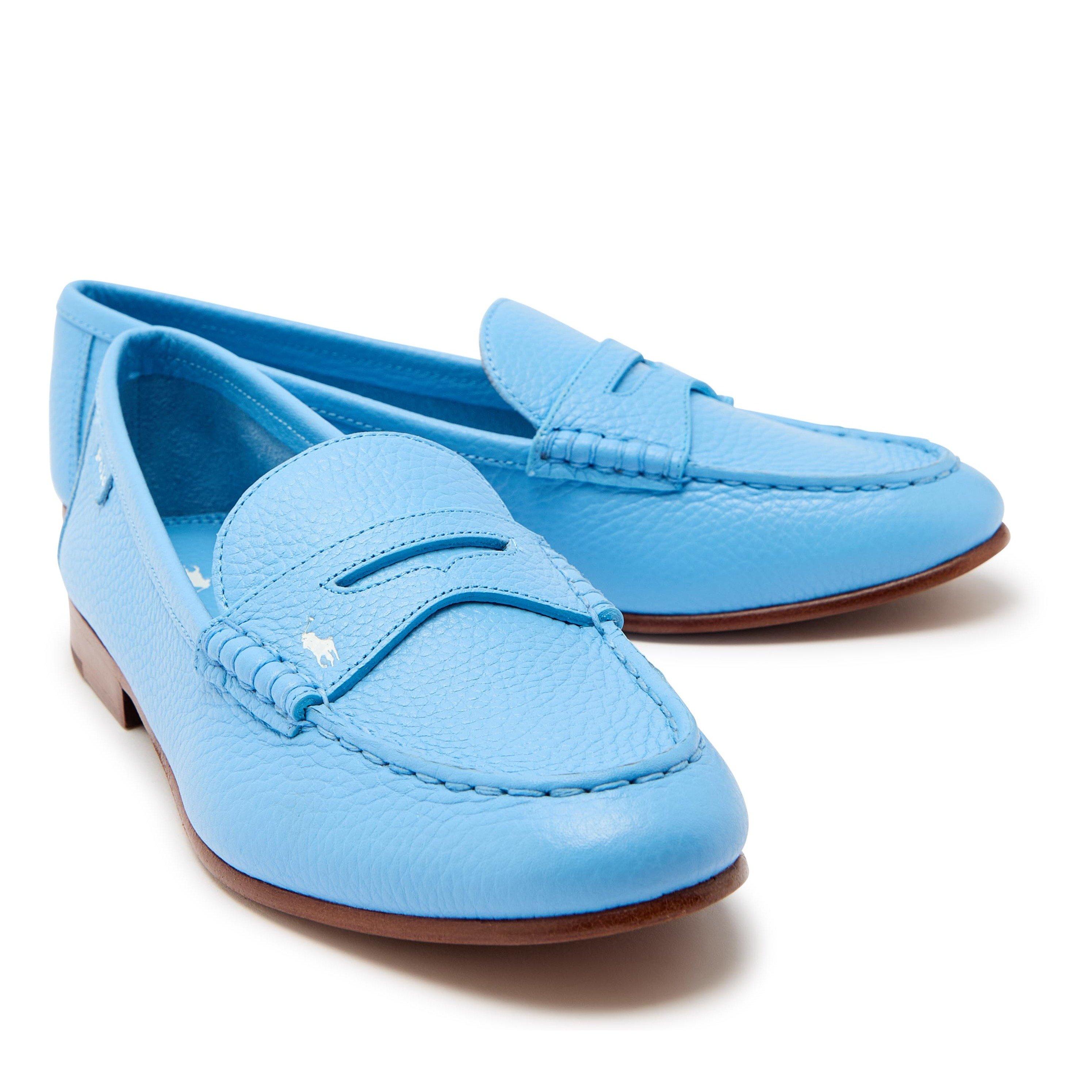 LIGHT BLUE - Polo Ralph Lauren - Women's Soft Loafer Leather - 3