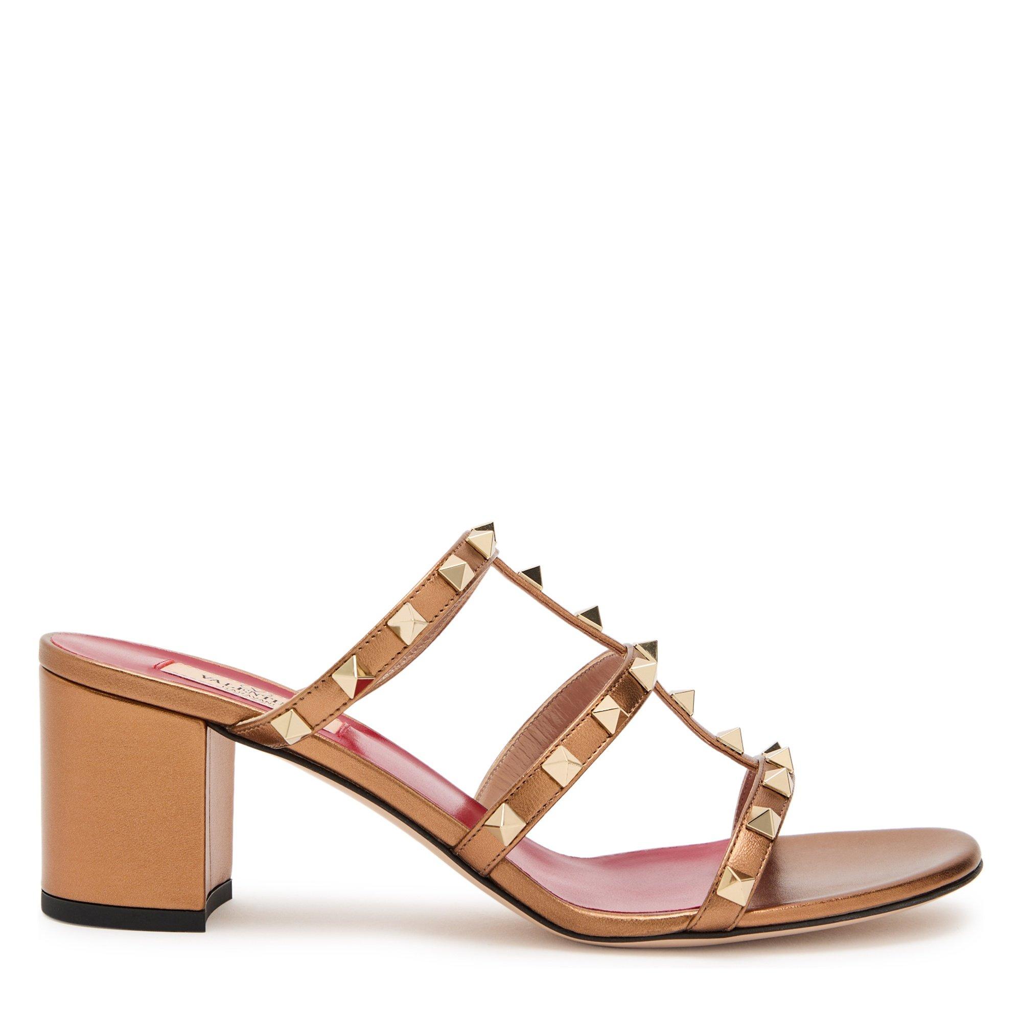 GOLD - Valentino - SLIDE ROCKSTUD T. 60 NAPPA LAM