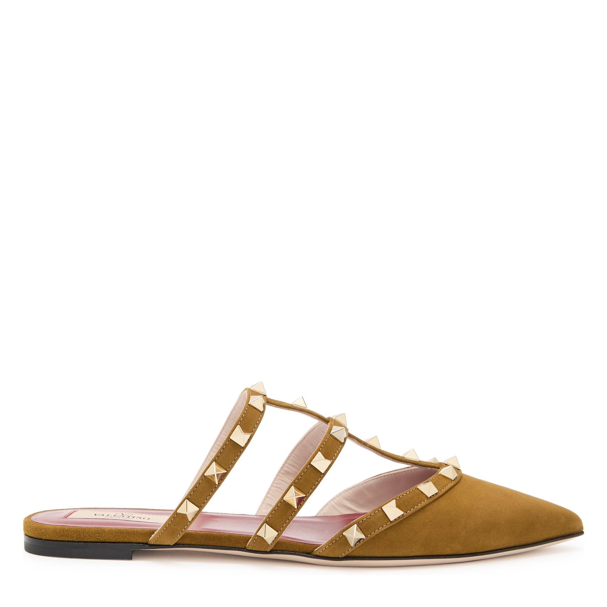 CAMEL - Valentino - MULE ROCKSTUD T. 05 CAMOSCIO/P - 1