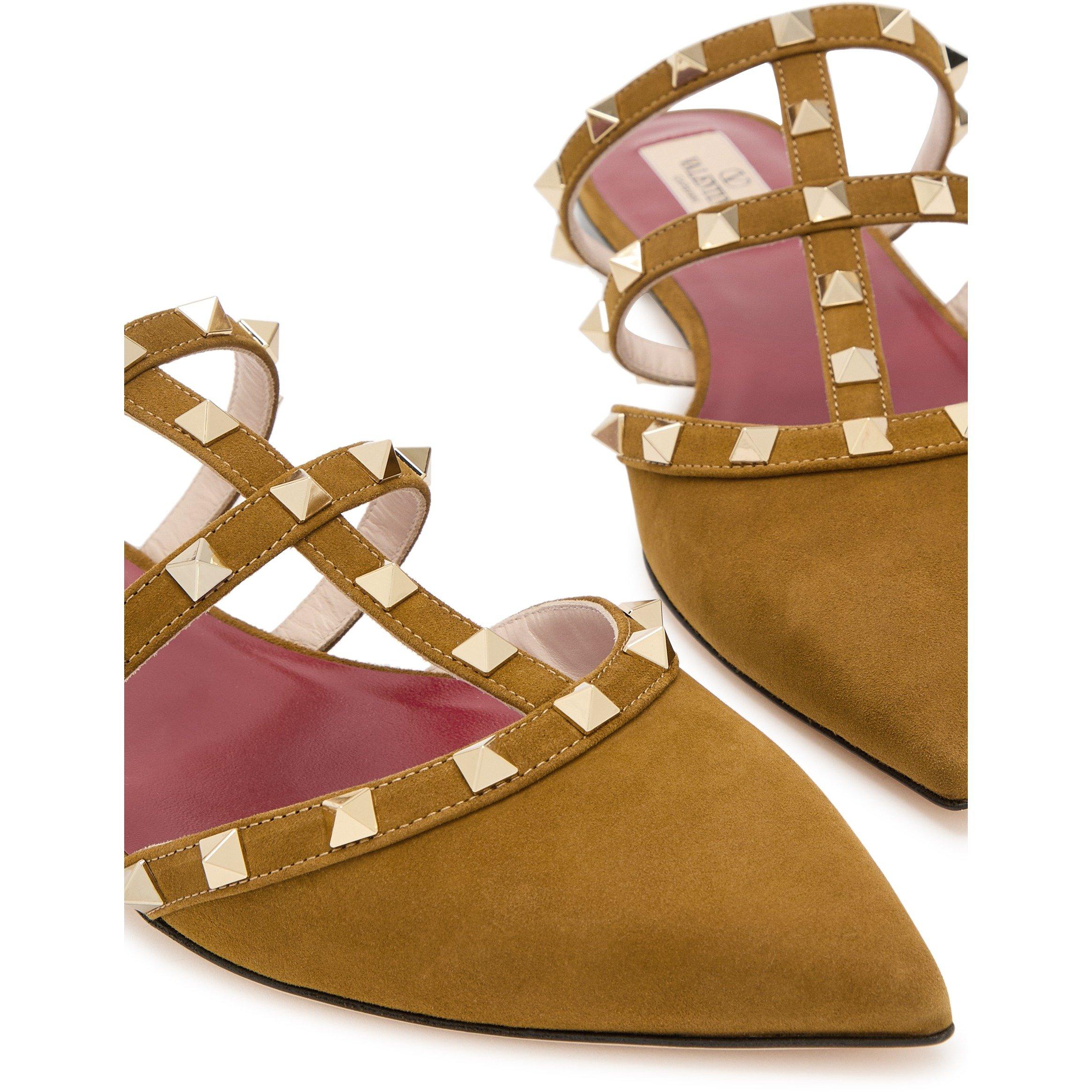 CAMEL - Valentino - MULE ROCKSTUD T. 05 CAMOSCIO/P - 5